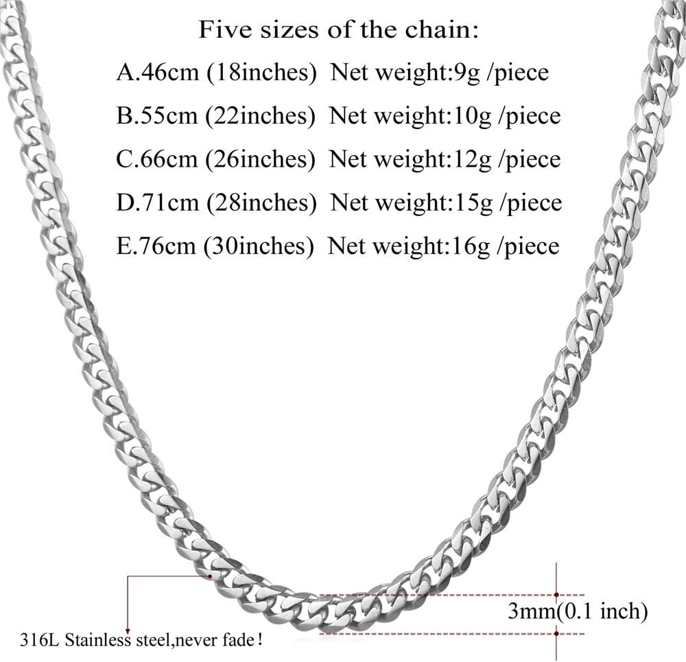 Detalle 2 de U7 chaîne maille gourmette 3 mm
