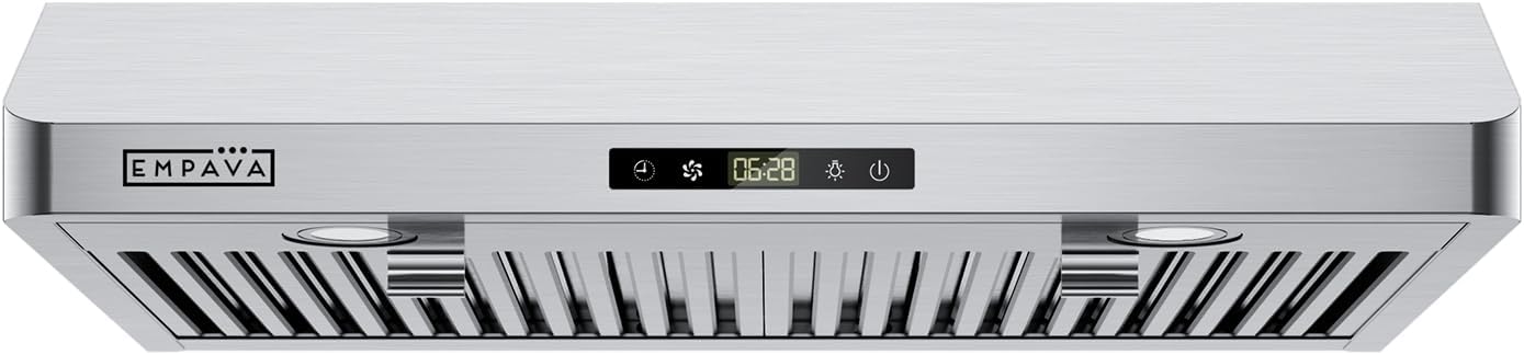 Detalle de Empava 30-Inch Under-Cabinet Range Hood, 300 CFM, 3-Speed Touch Control