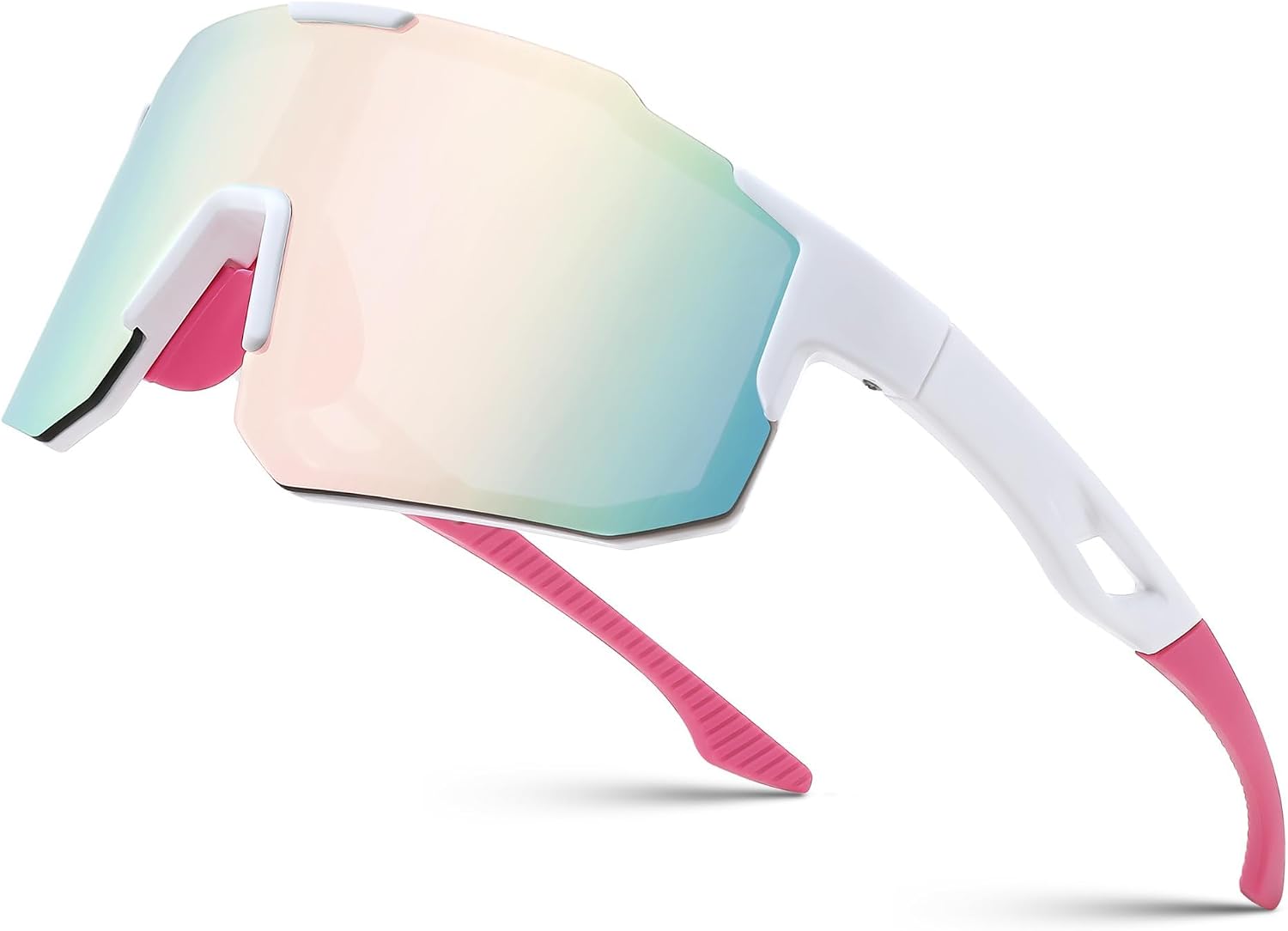 Detalle de FEISEDY Sport Sonnenbrille – Verspiegelte Fahrradbrille mit UV400-Schutz