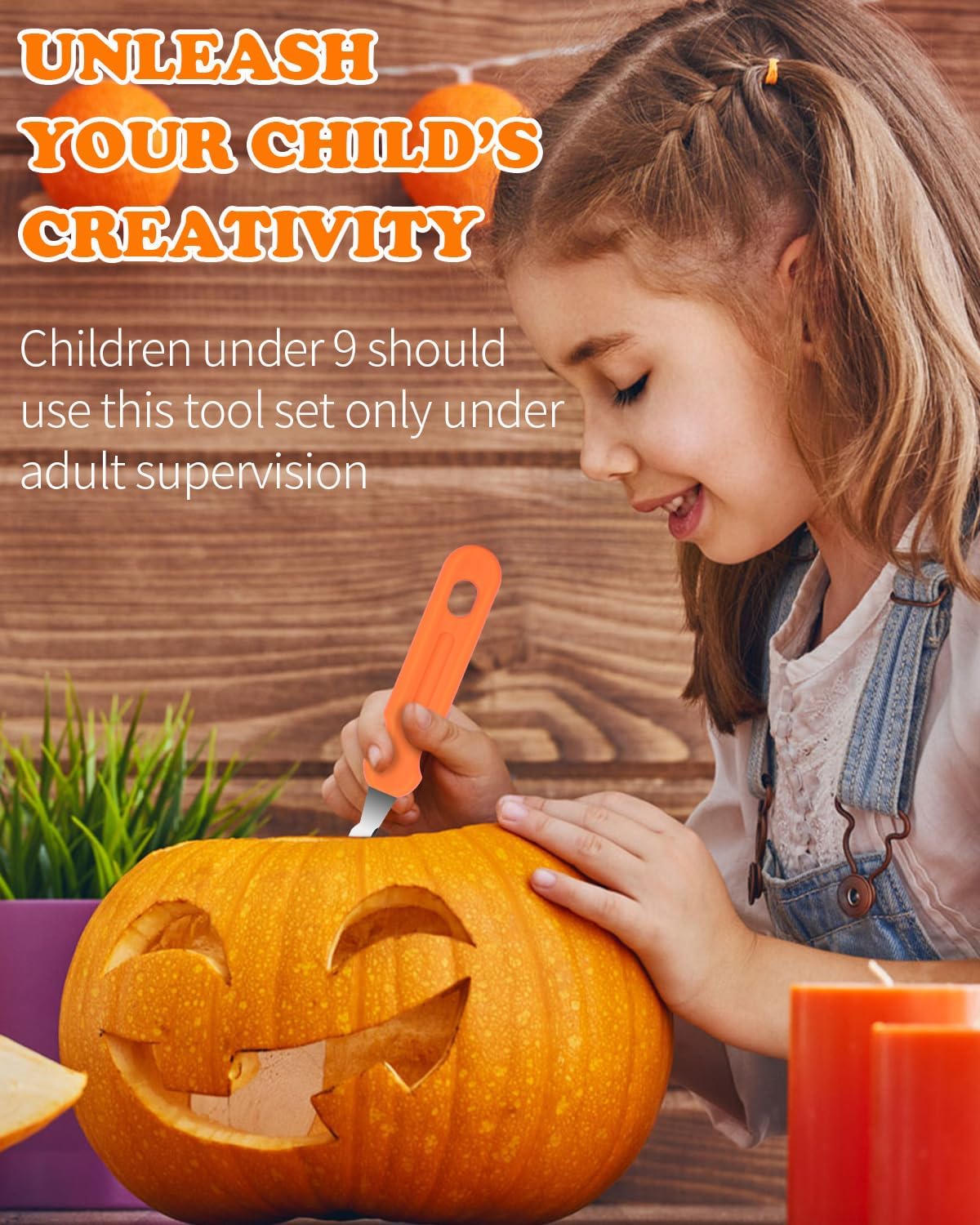 Detalle 1 de Pumpkin Carving Tool Kit, Stainless Steel