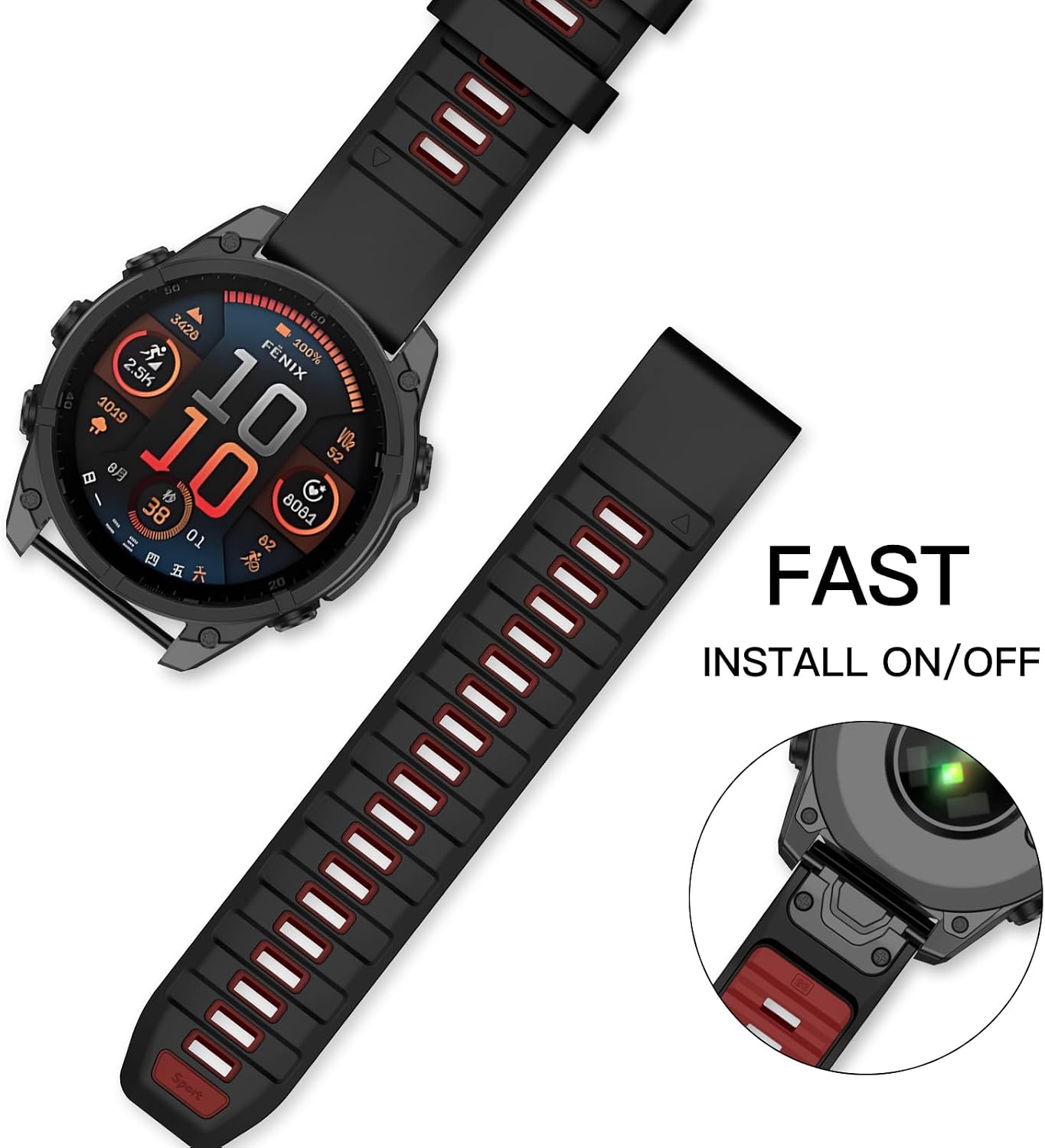 Thumbnail 3 de OVERSTEP Strap for Garmin Fenix 8 51mm