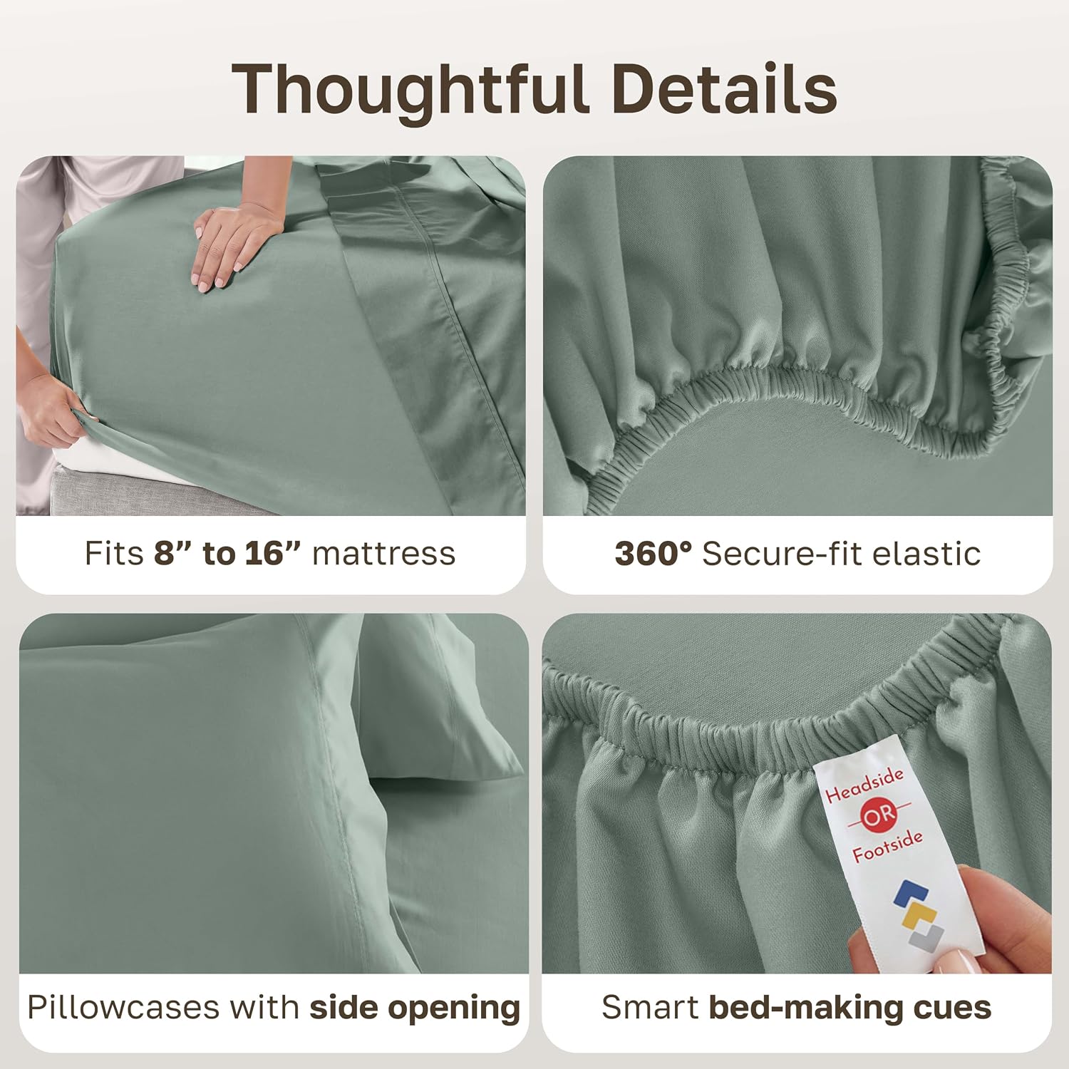 Detalle 1 de California Design Den Queen Bed Sheets Set