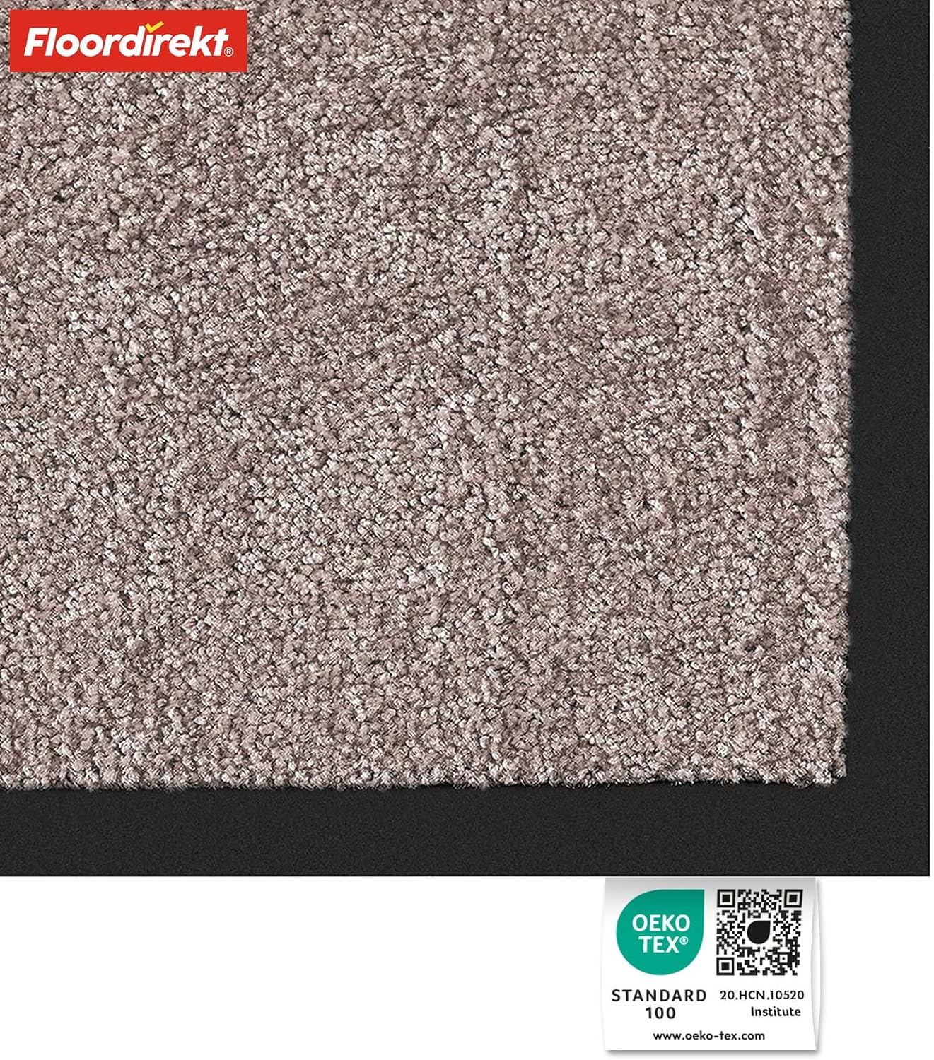 Detalle de Floordirekt Rhine Schmutzfangmatte – waschbar, rutschfeste Sauberlaufmatte 135 × 200 cm
