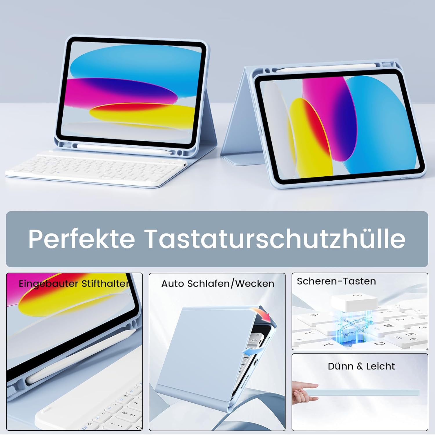Thumbnail 3 de GKABXY Hülle mit Tastatur iPad A16 11 Zoll