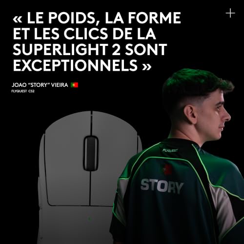 Thumbnail 6 de Logitech G PRO X SUPERLIGHT 2 — Souris gaming sans fil 60 g, HERO 2, 44 000 DPI, 8 kHz, USB-C