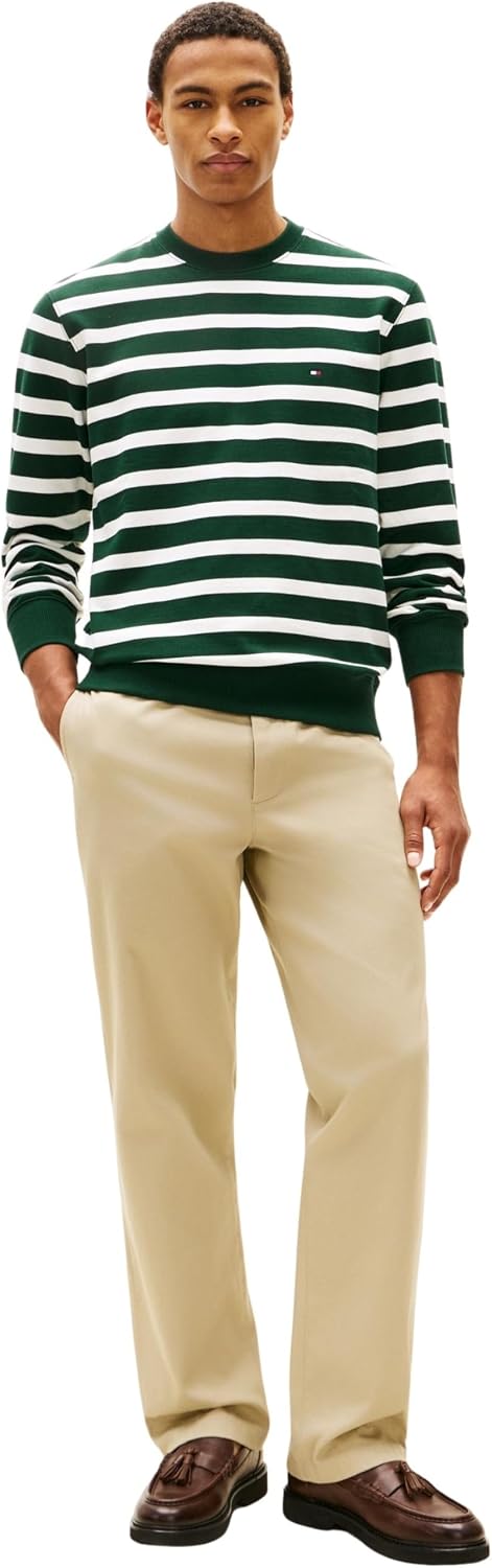 Detalle de Tommy Hilfiger Ess Terry Block STP Sweatshirt Mw0mw41352 – Felpa Uomo in Cotone