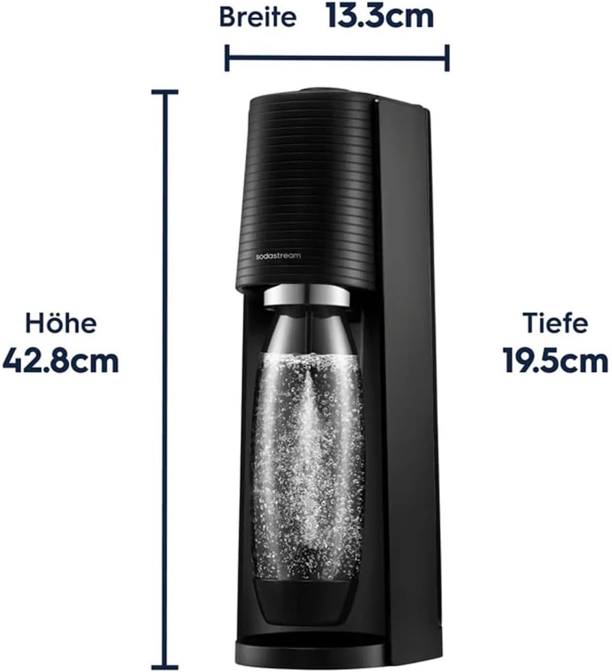 Detalle de Sodastream Terra Wassersprudler mit Quick Connect & 2x CO2-Zylinder