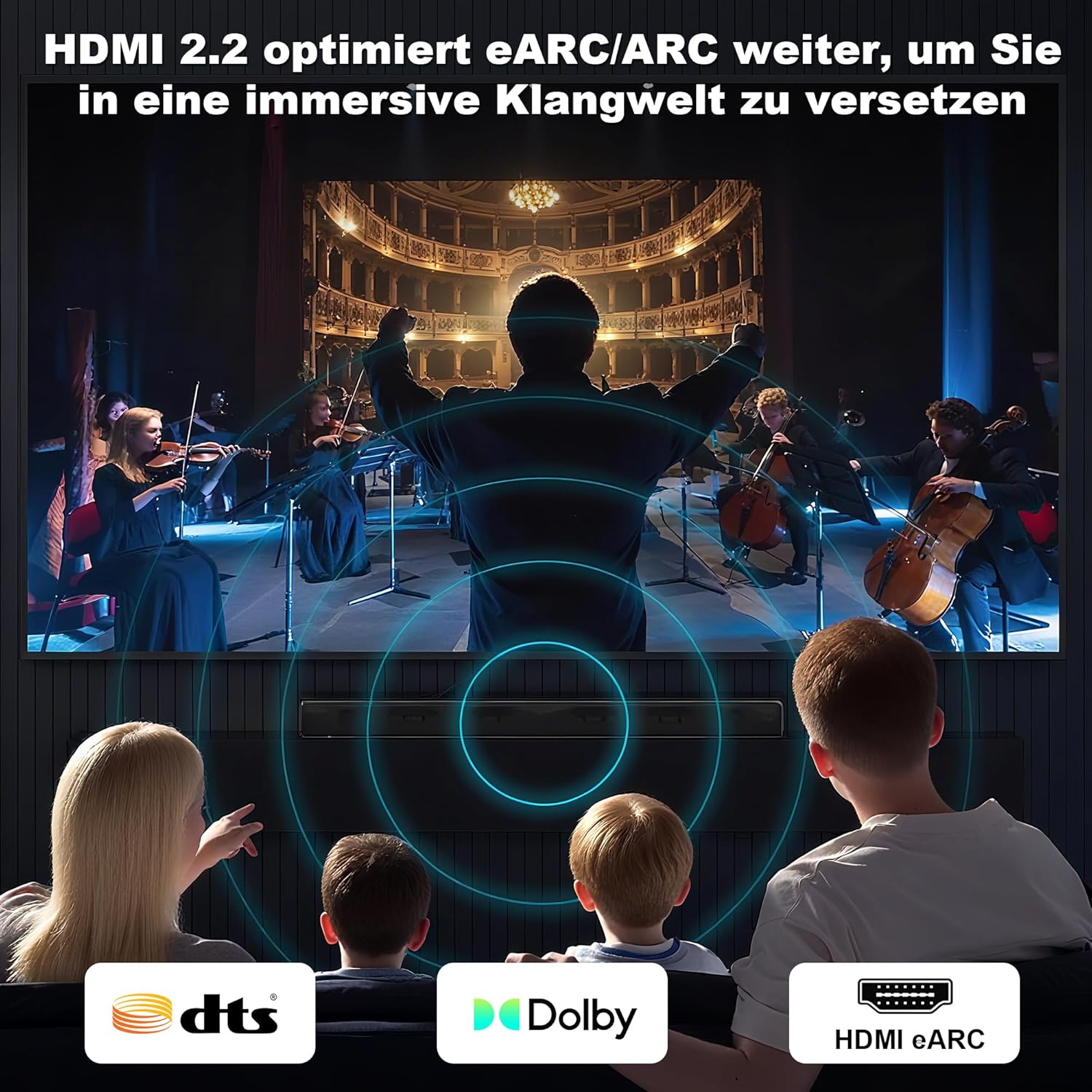 Thumbnail 4 de HDMI 2.2 Kabel 1 m mit 96 Gbit/s