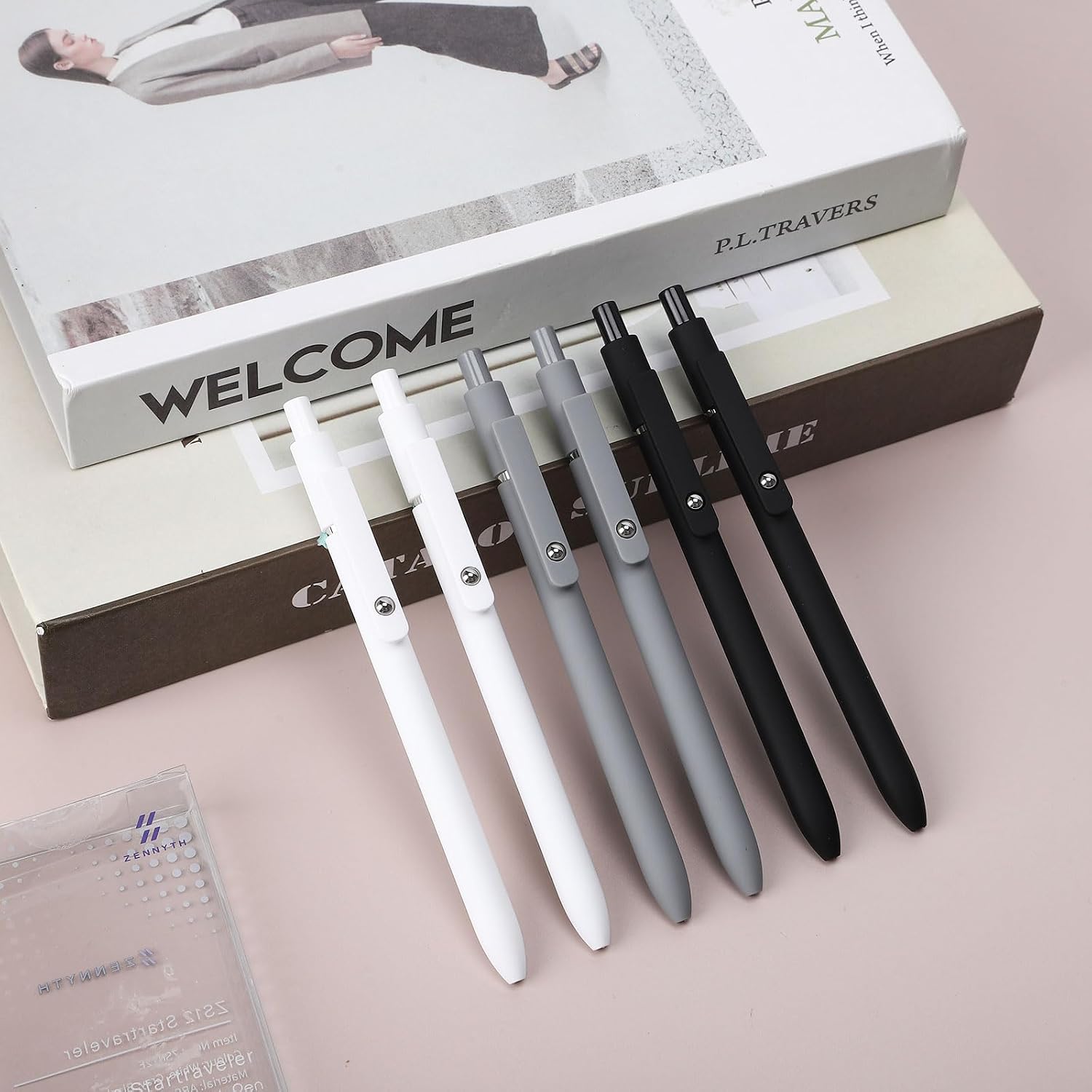 Thumbnail 5 de Ddaowanx 0.5mm Retractable Gel Pens, 6-Pack with Quick-Drying Black Ink