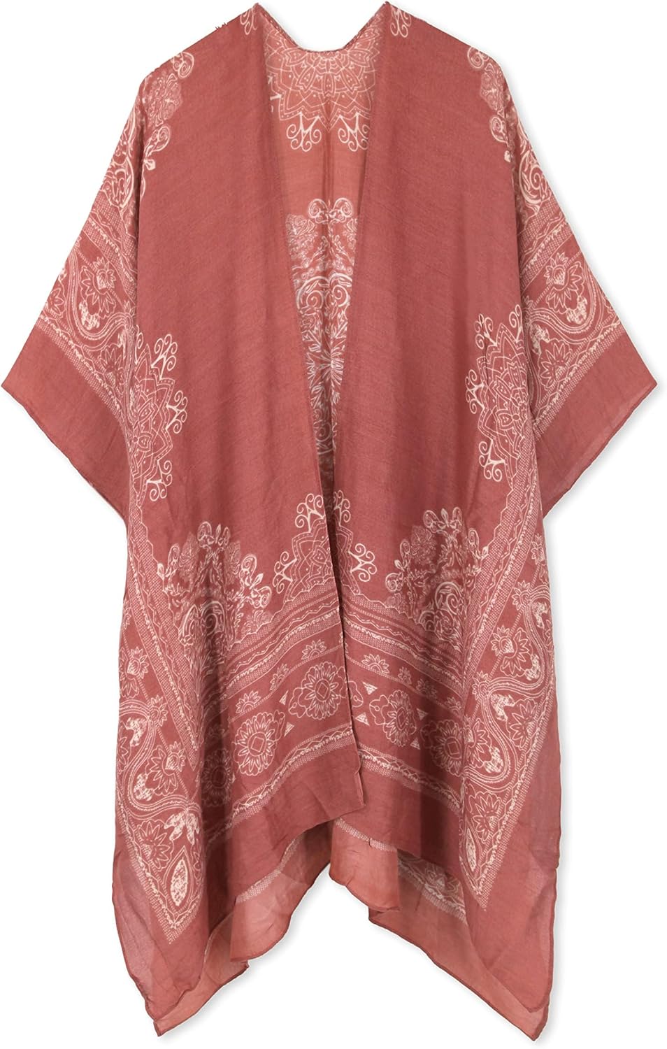 Thumbnail 6 de Spicy Sandia Floral Beach Kimono Cardigan for Women — Lightweight Summer Cover Up