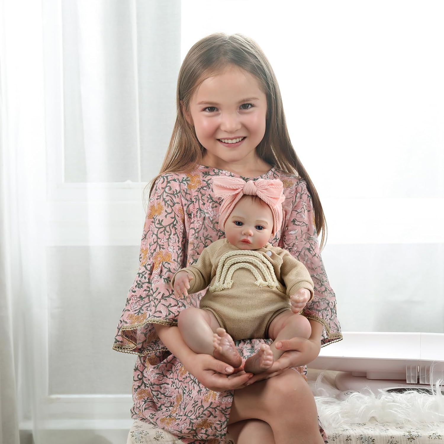 Thumbnail 3 de WOOROY Realistic Reborn Baby Doll 18 Inch Girl