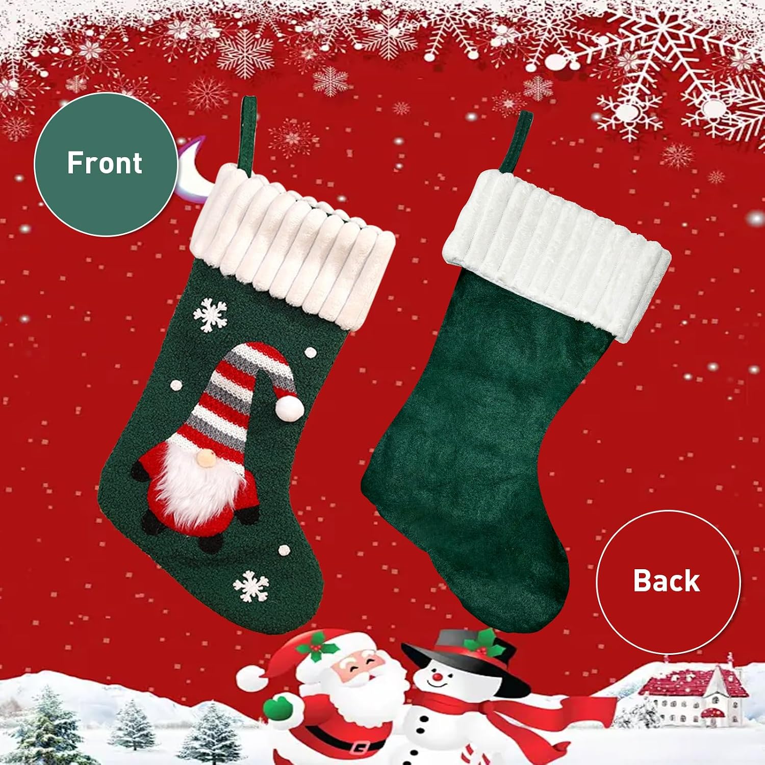 Thumbnail 4 de SEDEX Set of 2 17.3" Christmas Stockings ๐