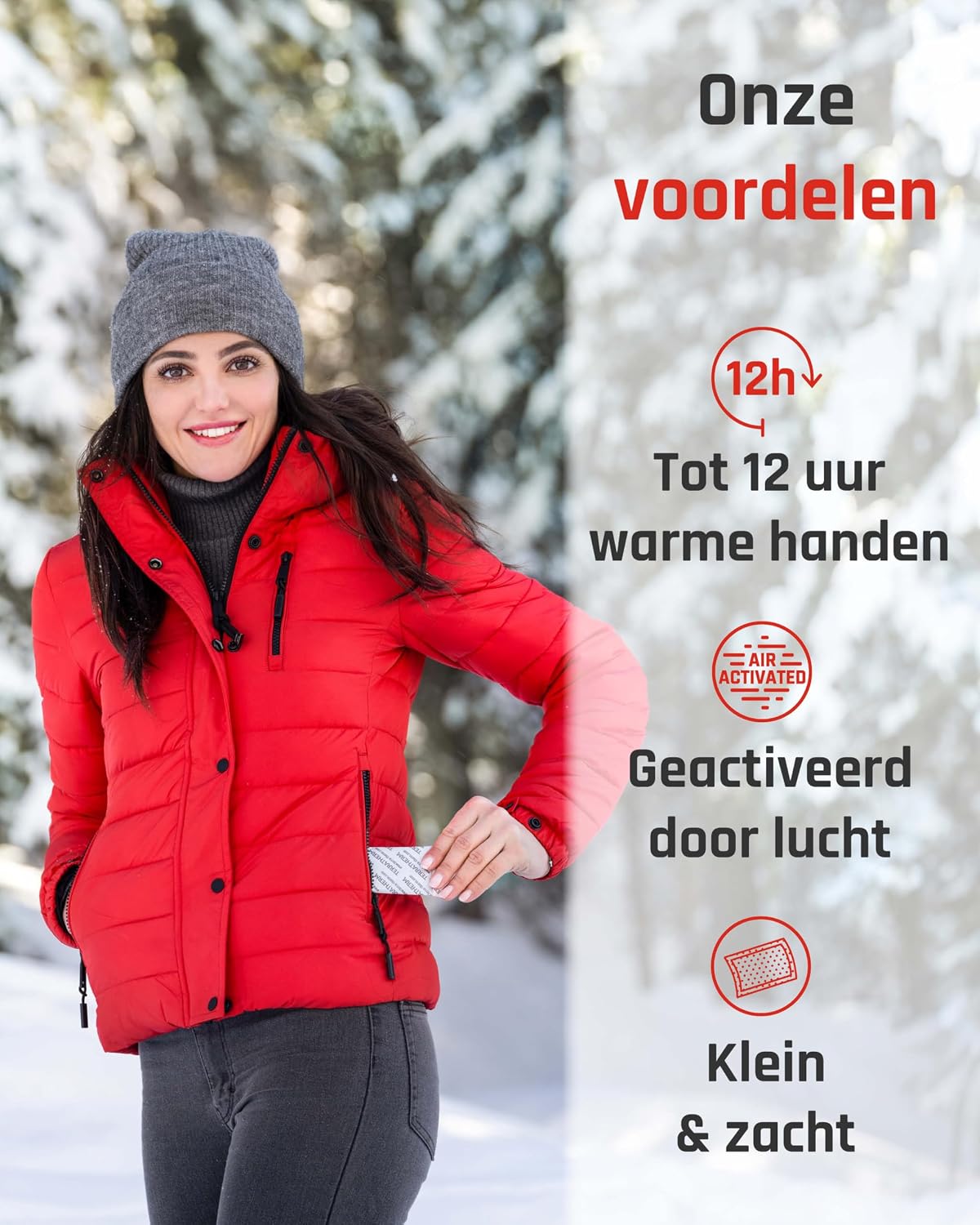 Detalle 2 de TerraTherm handwarmers, 5 paar – luchtgeactiveerd, tot 12 uur warmte