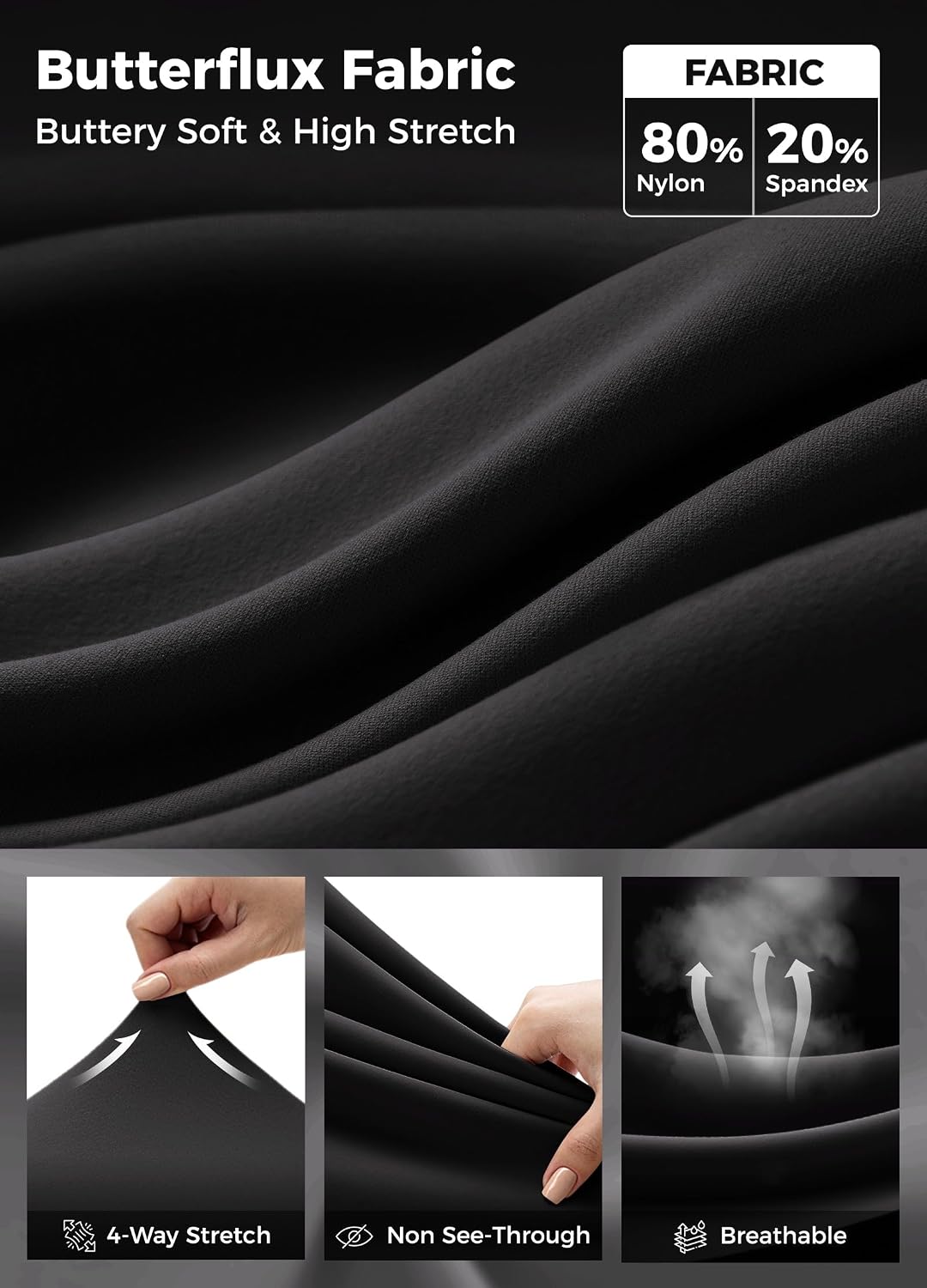 Thumbnail 4 de WILLIT Damen Leggings Hohe Taille Blickdicht