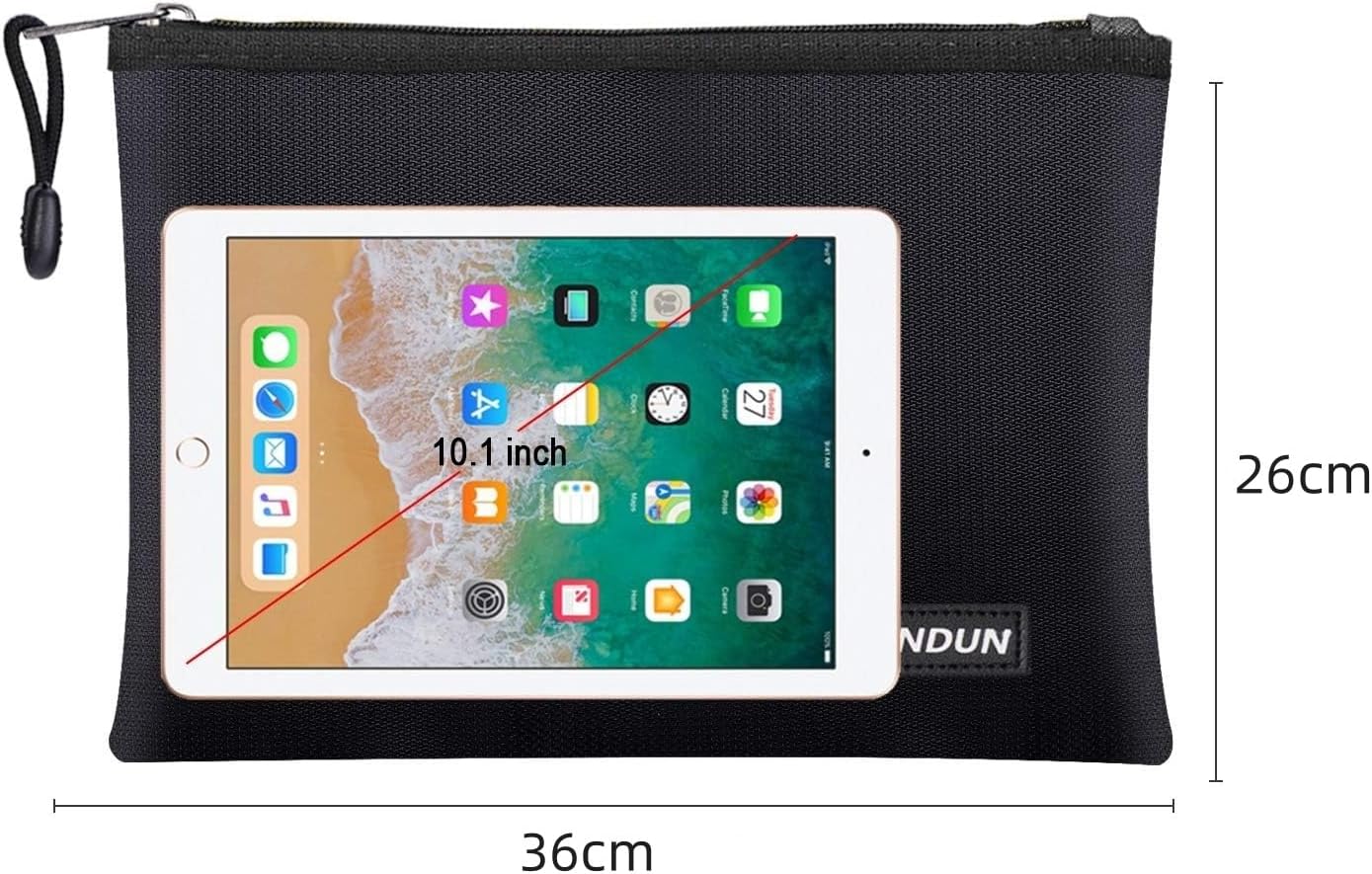 Thumbnail 4 de JUNDUN Feuerfeste Dokumententasche 36x26cm 📁