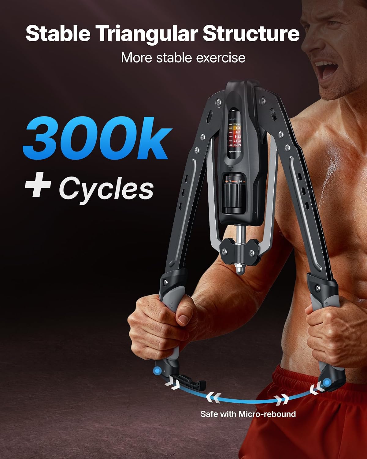 Detalle 2 de MERACH Twister Arm Trainer, Adjustable Hydraulic Chest Expander, 22–440 lb