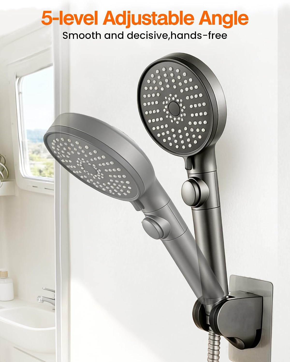Thumbnail 5 de ECOHARV RV Shower Head with Hose: 5-Mode High Pressure Handheld Upgrade