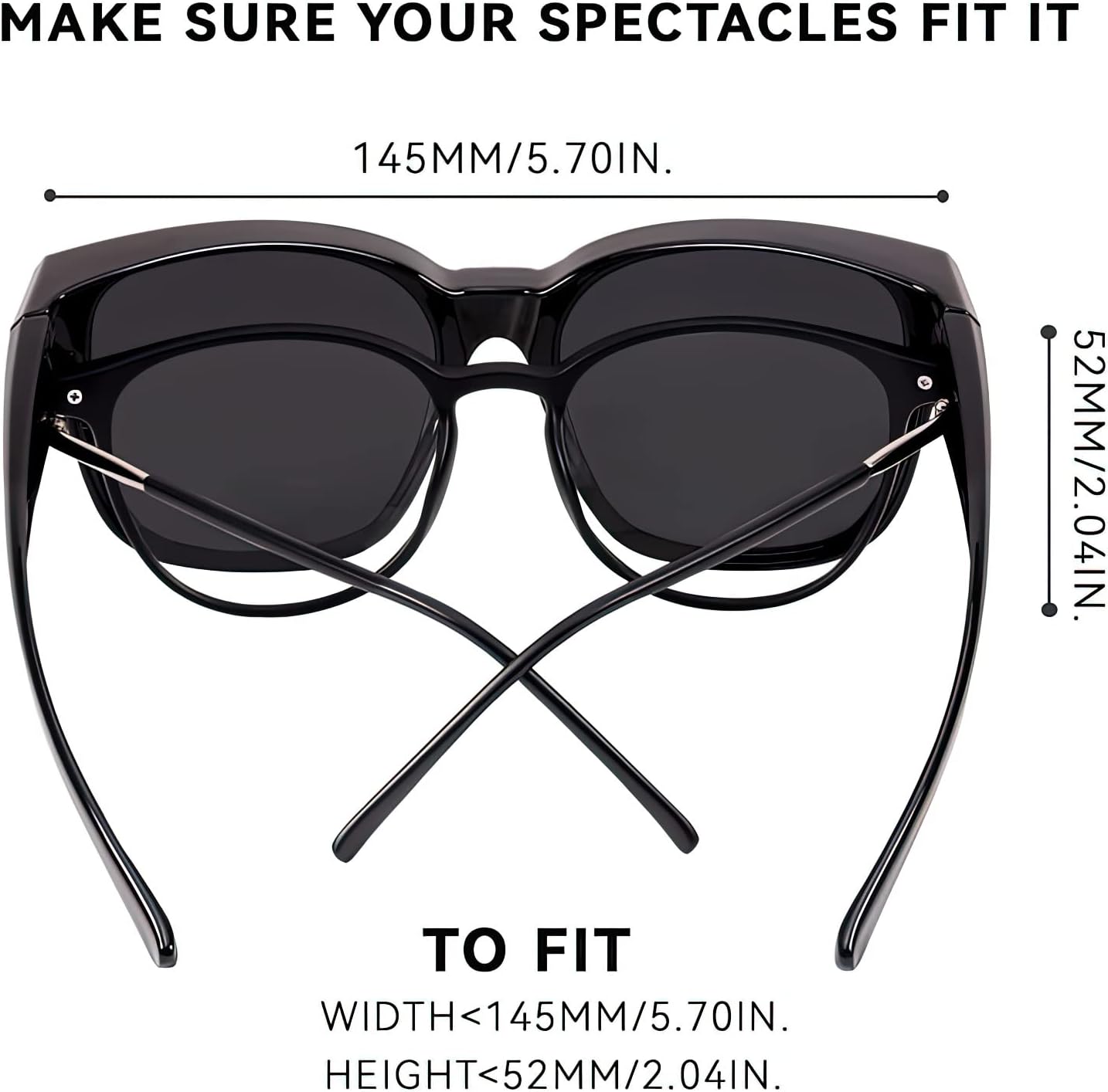 Thumbnail 4 de Myiaur Oversized Fit Over Sunglasses for Women