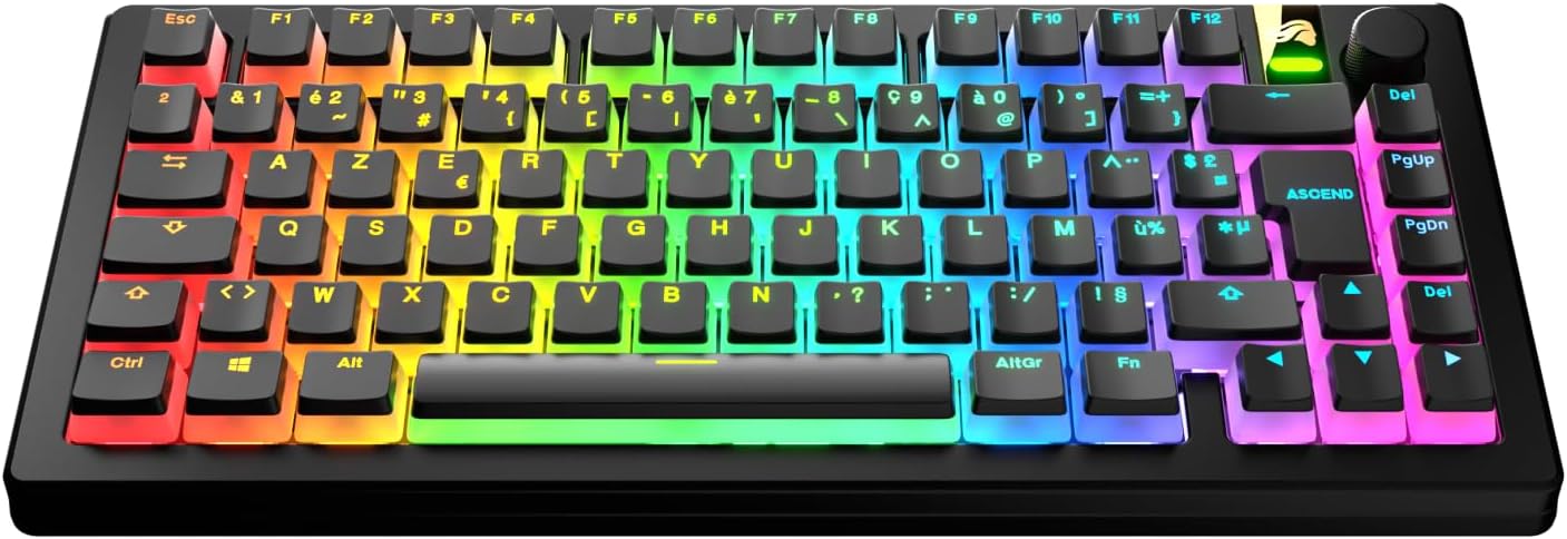 Detalle 2 de Glorious GPBT Aura RGB Touches 60% ⌨