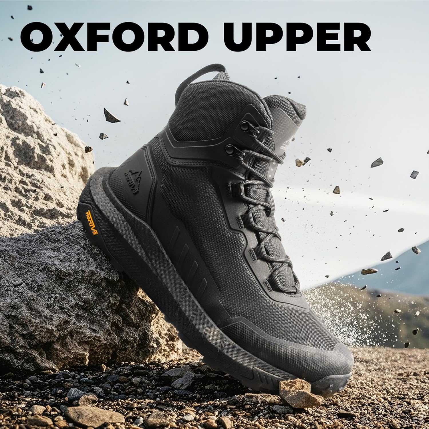 Thumbnail 5 de NORTIV 8 Men's Tactical Hiking Boots with Inside Zip and Cushioned Sole