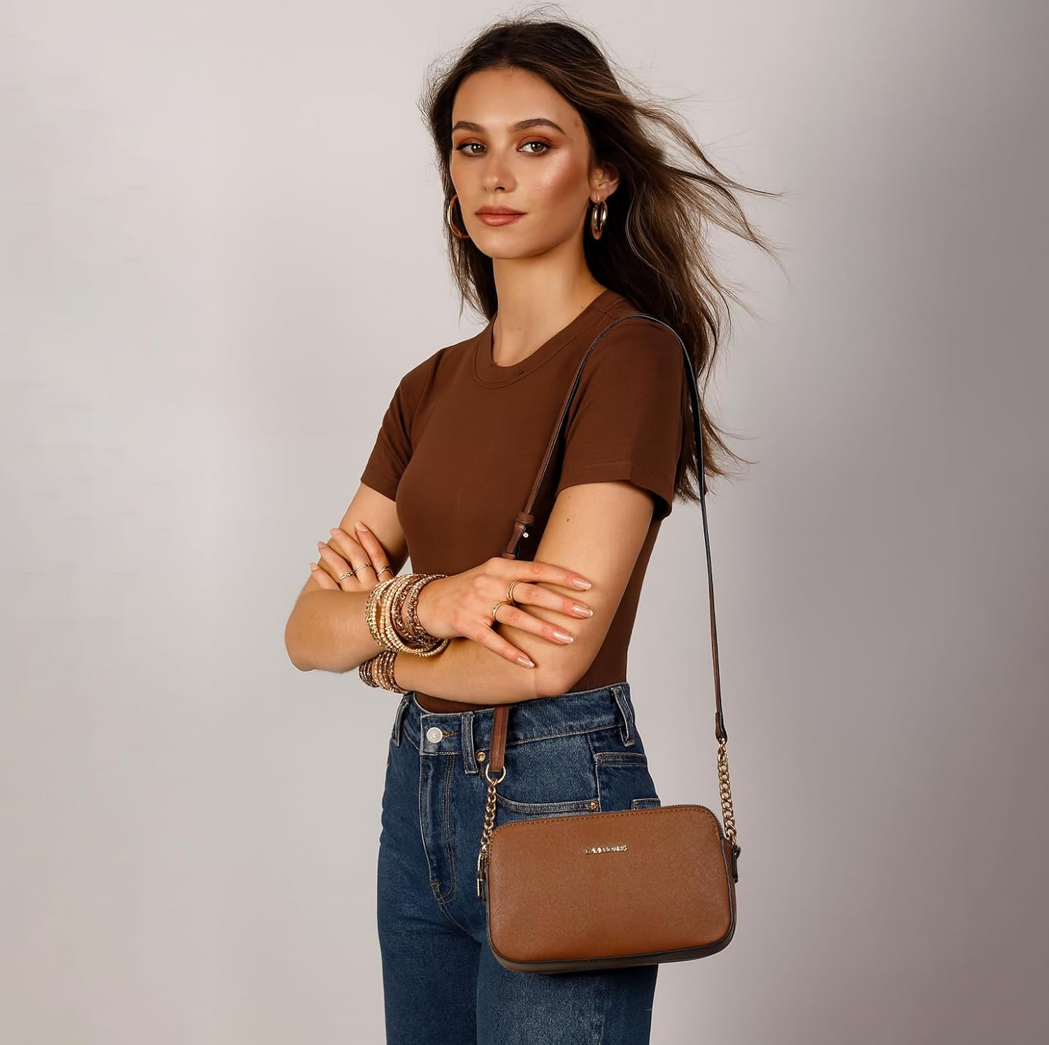 Thumbnail 1 de David Jones Petit sac bandoulière 22 cm