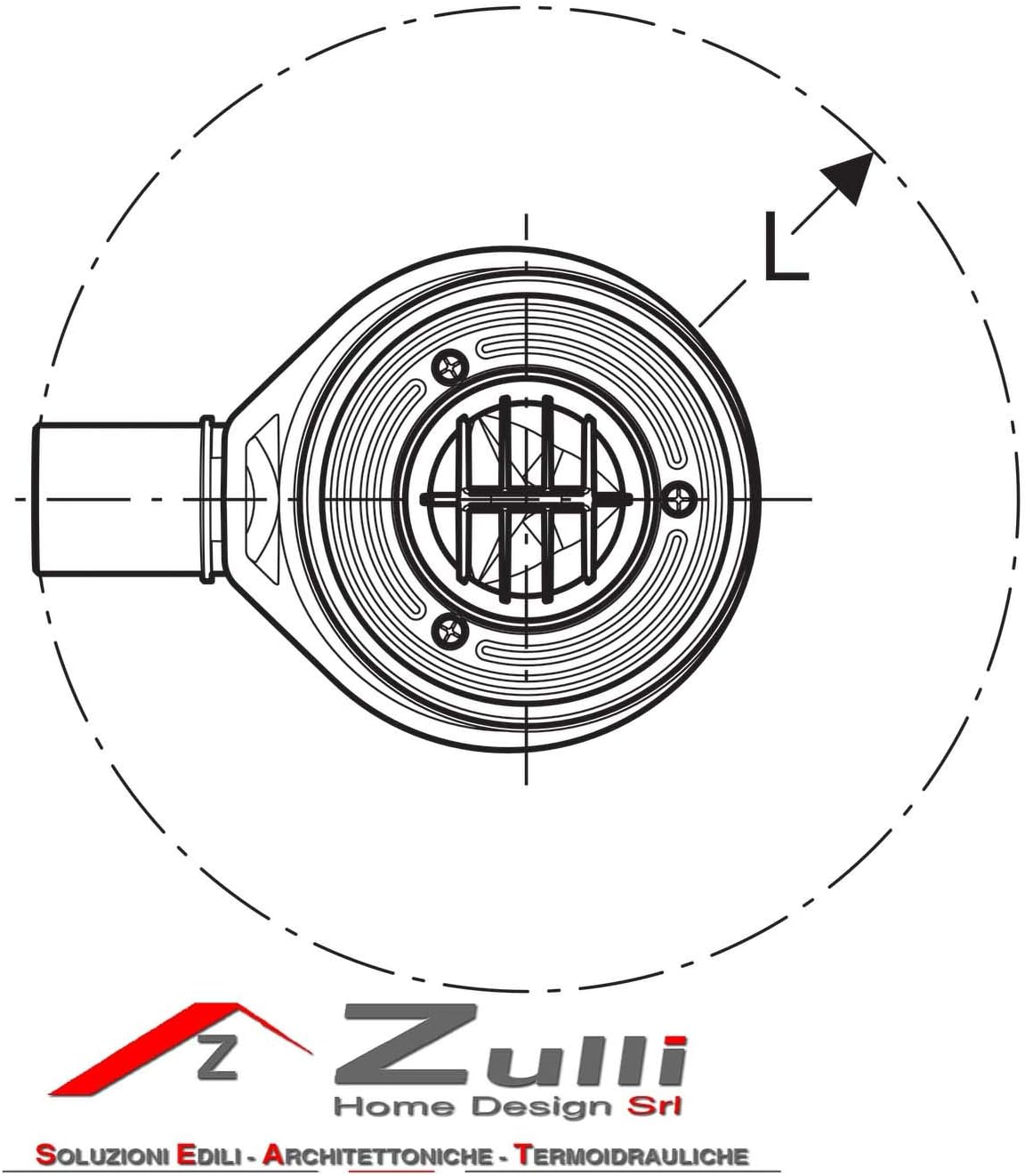 Thumbnail 3 de NEW GEBERIT PILETTA SIFONE DOCCIA 90 mm Ribassata H 30 mm Cod. 150.583.21.1
