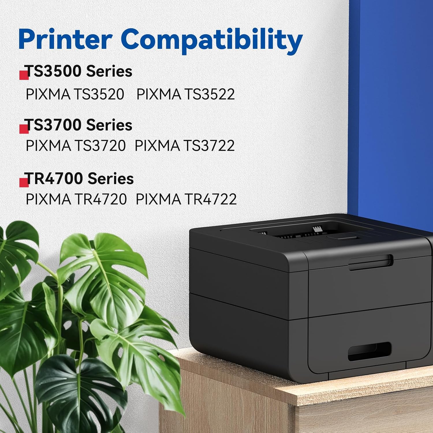 Detalle de GoFlowmo PG-275XL CL-276XL Ink Cartridge Set for Canon PIXMA, Black and Color