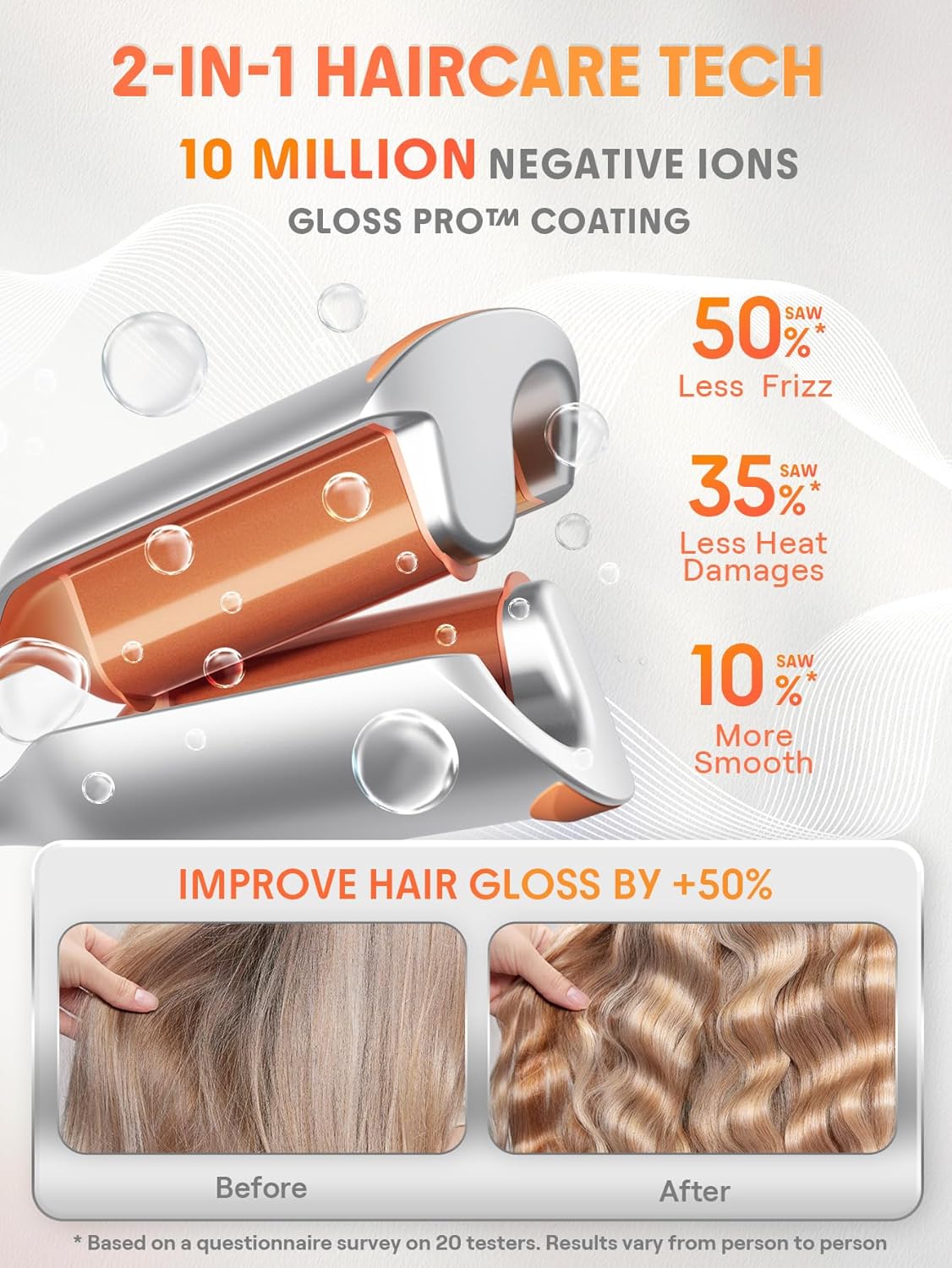 Detalle de SHEGLAM Beach Babe Wave Iron 25mm — curling rod