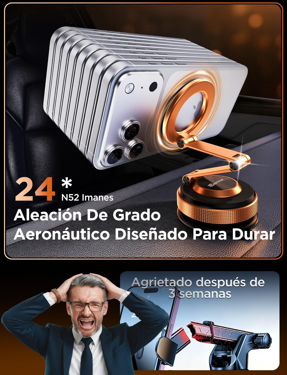 Thumbnail 4 de MSXTTLY Vmag S3 soporte magnético coche 2026