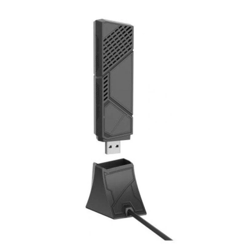 Detalle 2 de Adaptador USB WiFi 7 Asus ROG USB-BE92 BE6500 Tribanda para PC