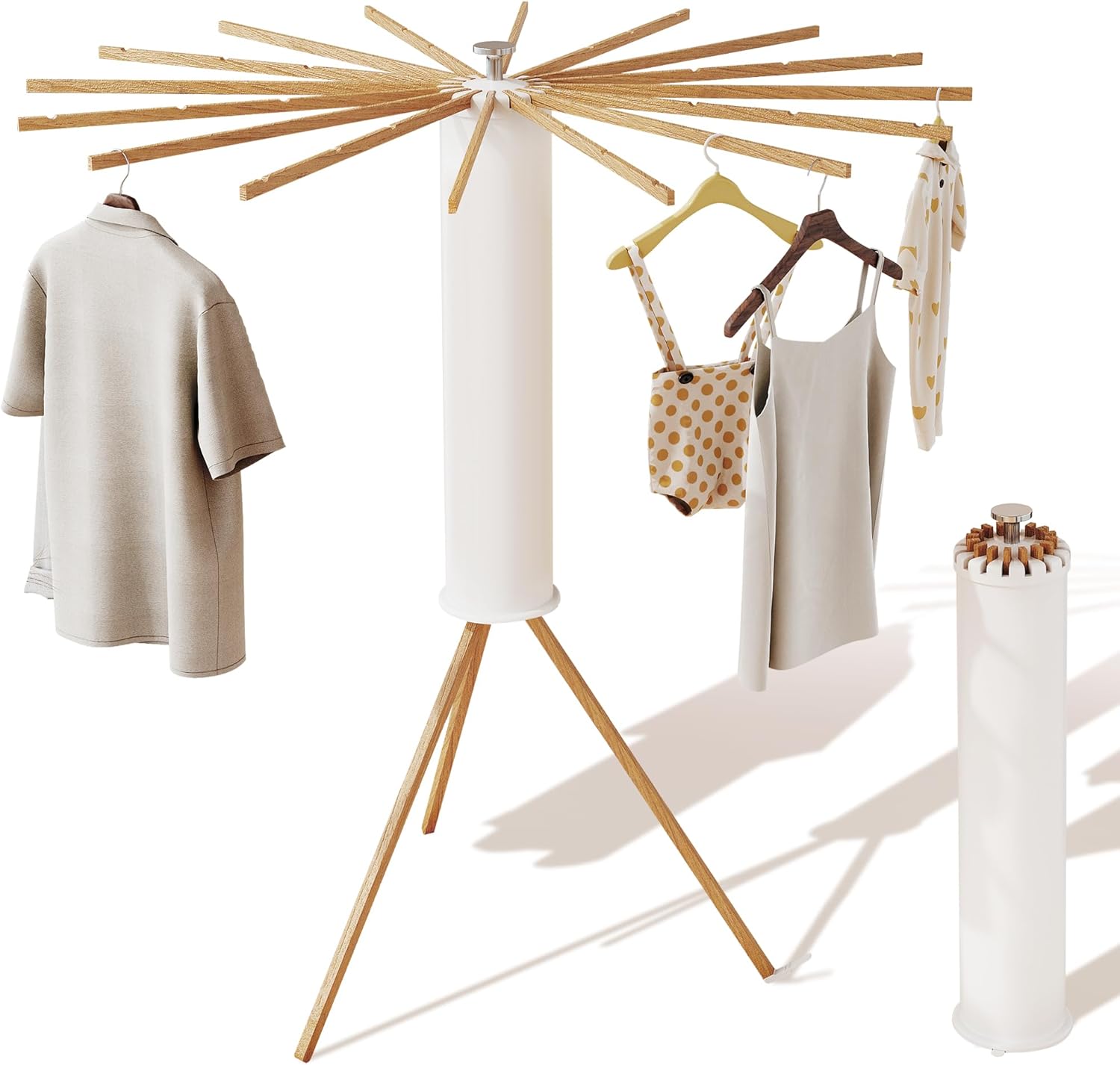 Thumbnail 6 de LIENAHU Clothes Drying Rack 16 Poles