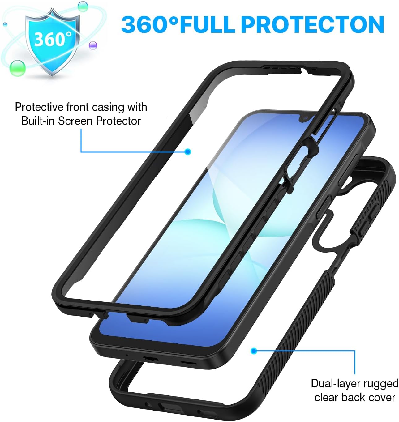 Thumbnail 2 de CENHUFO Samsung A26 Case with 360° Protection