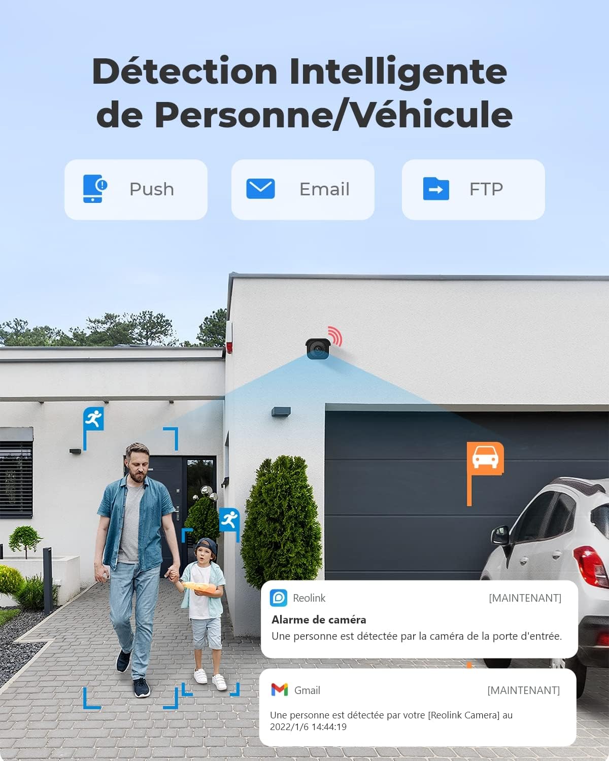 Thumbnail 2 de Reolink RLC-810A : caméra IP PoE 4K extérieure avec détection personne/véhicule/animal