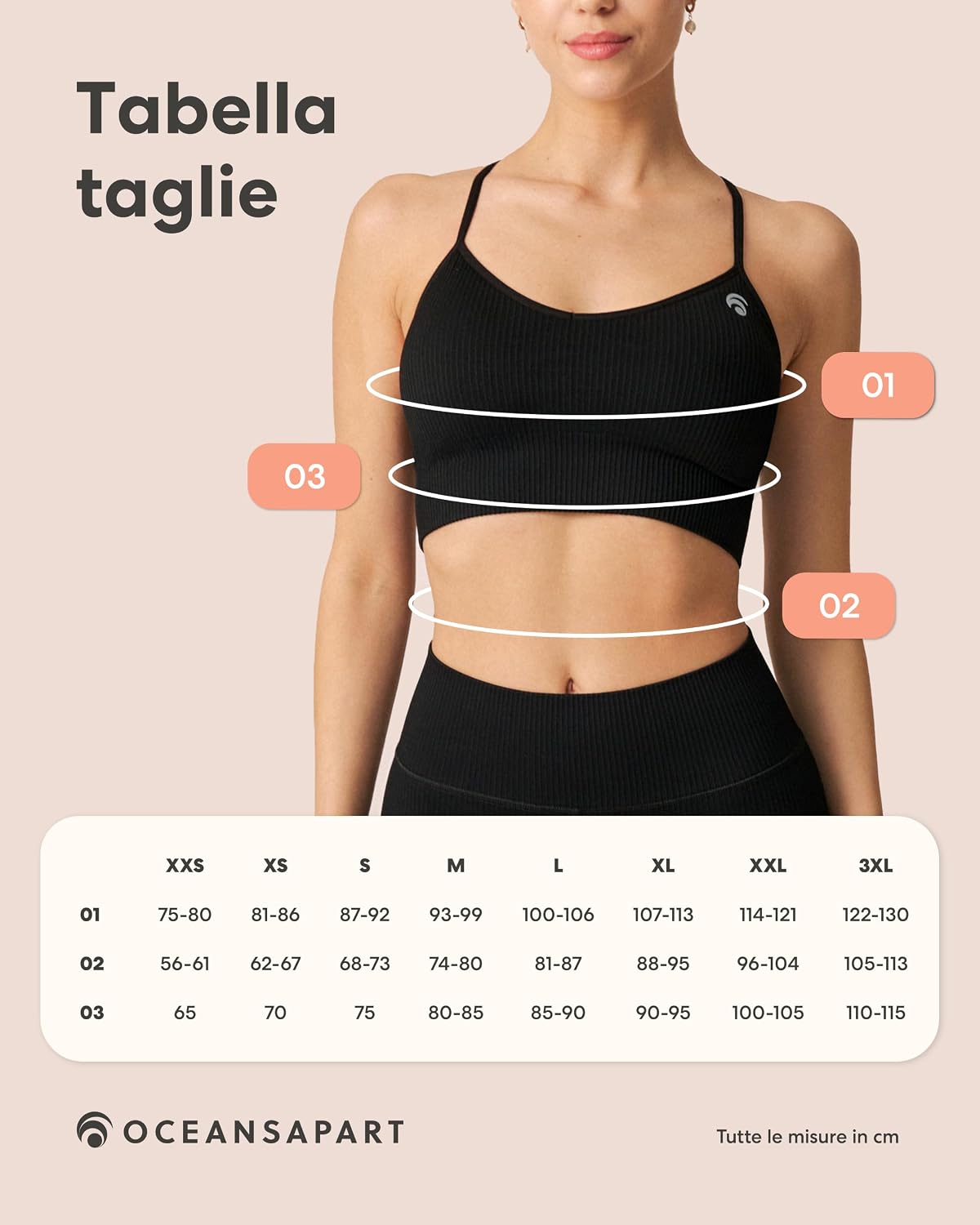 Thumbnail 6 de OCEANSAPART Maya Bra reggiseno sportivo senza cuciture