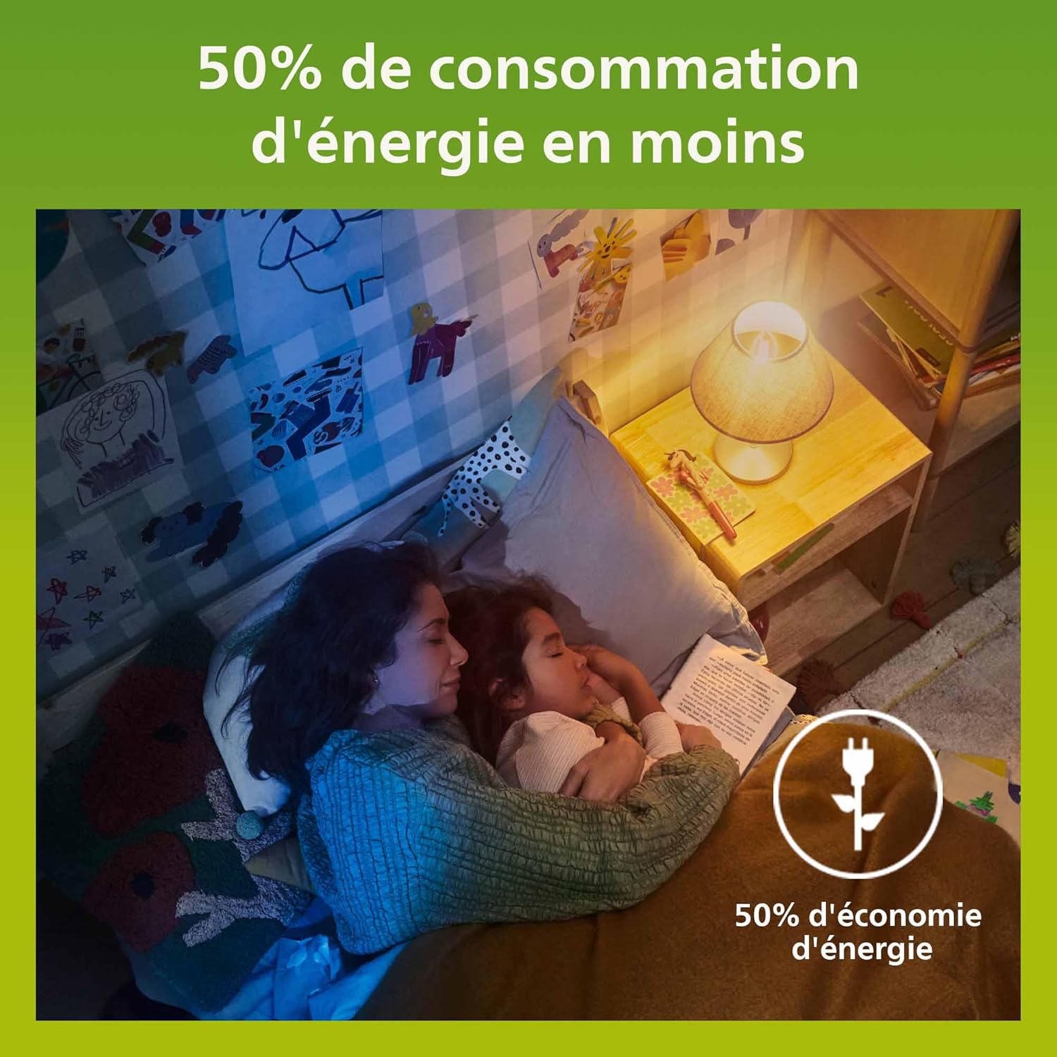 Thumbnail 4 de Philips lot de 3 ampoules LED E27 blanc chaud 2700K, dépolie (classe énergétique A)