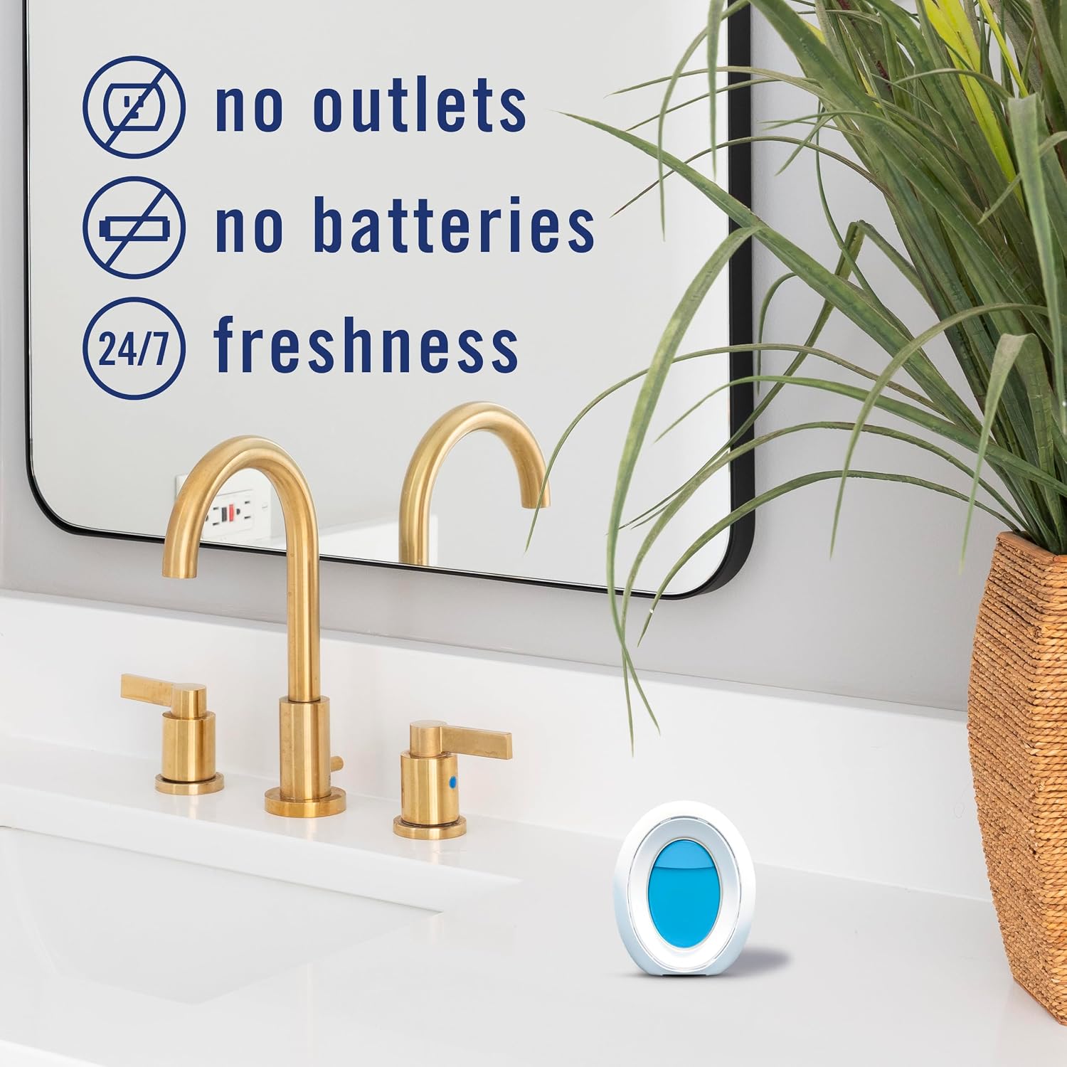 Detalle de Febreze Linen & Sky Bathroom Air Freshener Plug-In, 4 Count