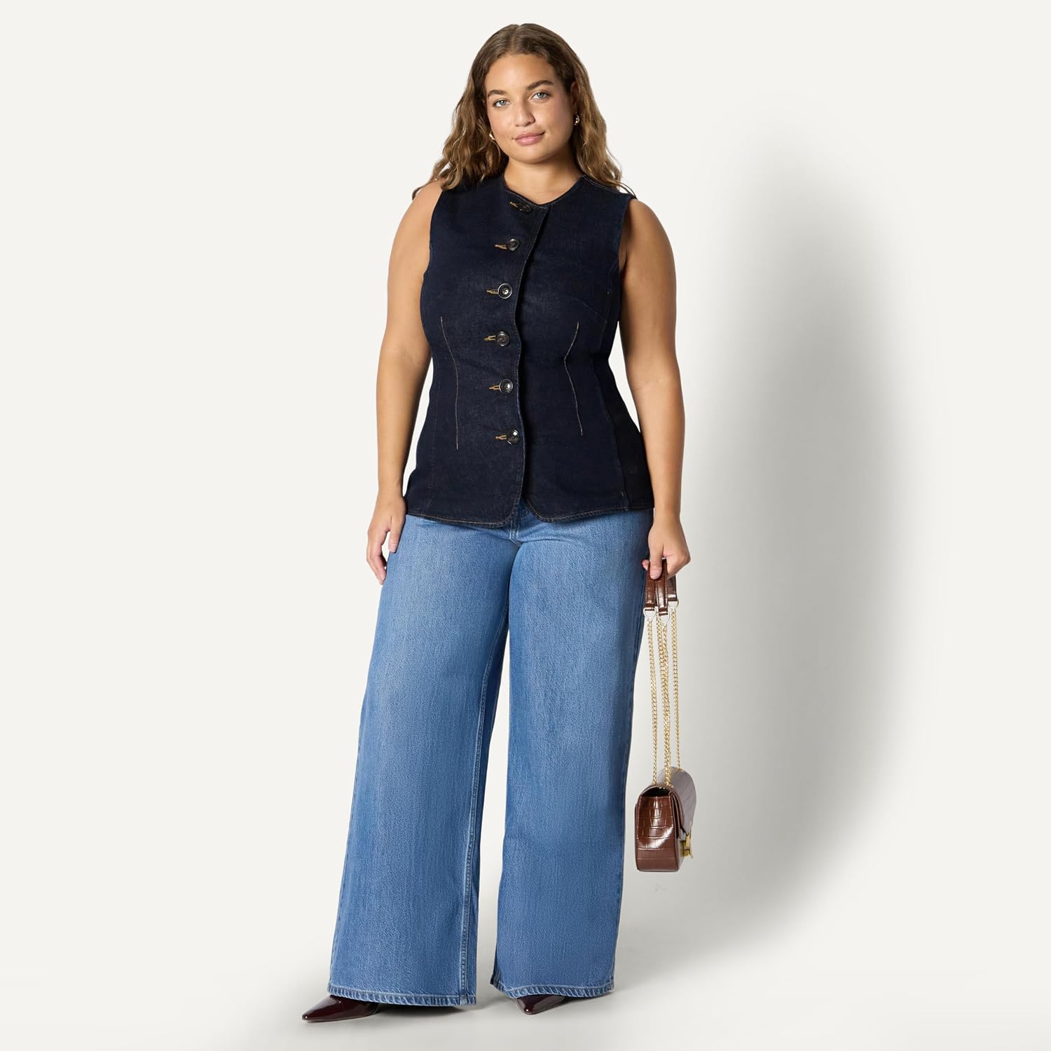 Thumbnail 6 de Amazon Essentials Demi's Pick Denim Button Vest for Women