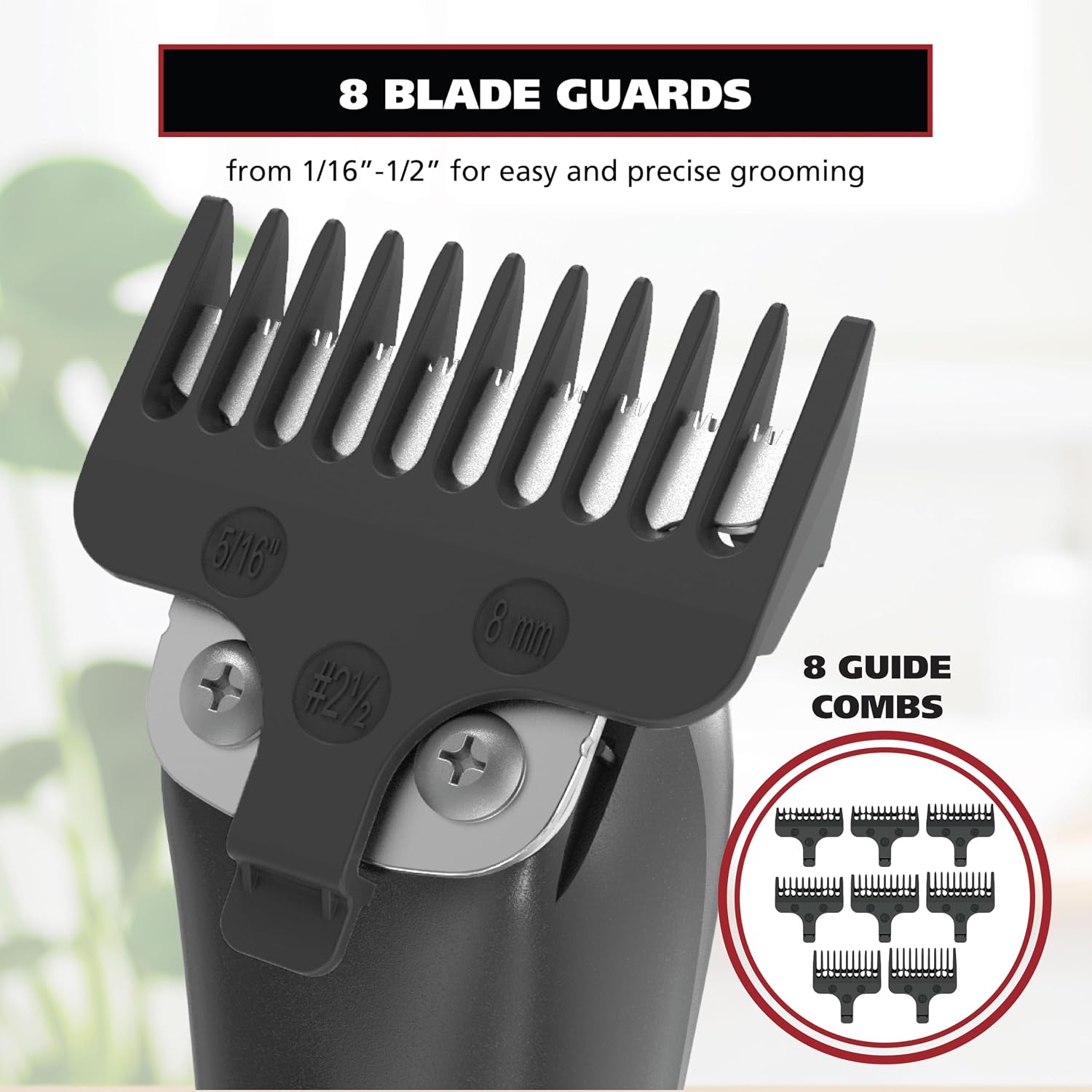 Detalle de Wahl Edge Pro 9686-300 Corded Beard Trimmer with Zero-Overlap T-Blade