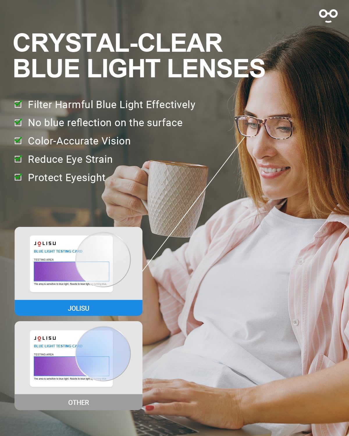 Detalle de JOLISU 5 Pack Reading Glasses for Women with Spring Hinges