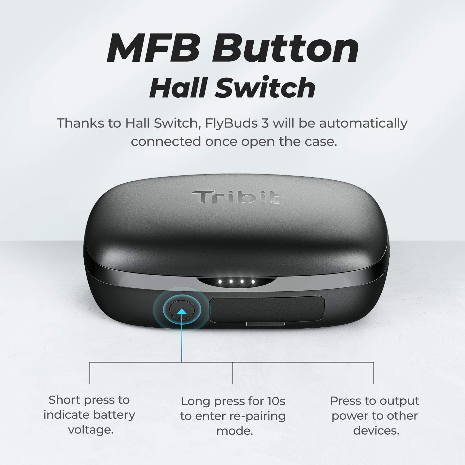 Thumbnail 4 de Tribit FlyBuds 3 True Wireless Earbuds with Bluetooth 5.3 (110H playtime, IPX8)