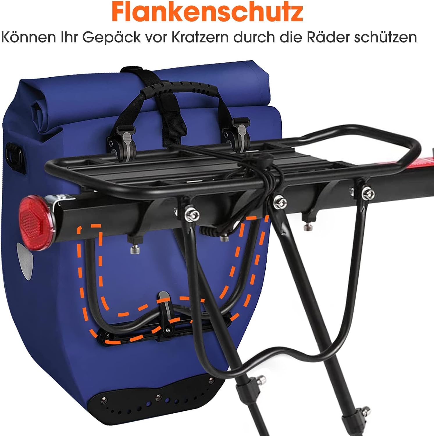 Thumbnail 4 de ZOOYAUE Gepäckträger für Mountainbike (24–29 Zoll) – verstellbar, Aluminium, max. 100 kg, mit Reflektor