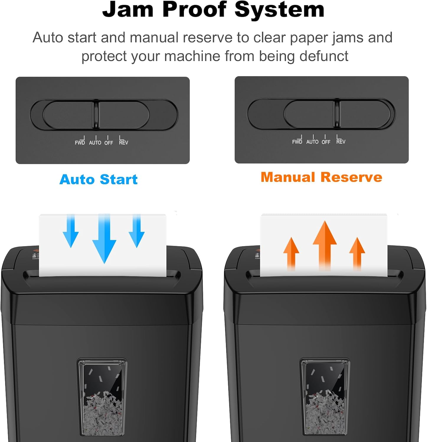 Thumbnail 6 de Bonsaii C275-A 12-Sheet Cross-Cut Paper Shredder, P-4, 5.5-Gallon Bin