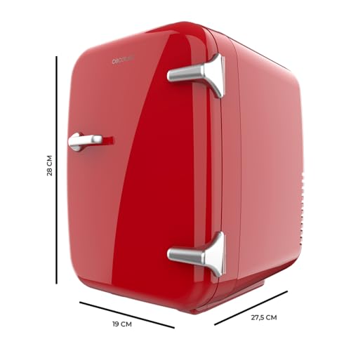 Detalle de Cecotec Mini Frigorifero Bolero MiniCooling 4L Habana Red: raffreddamento e riscaldamento per auto e roulotte