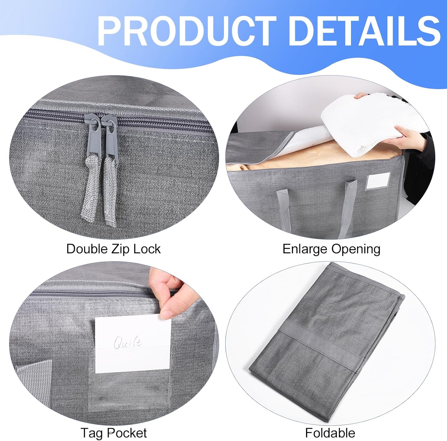 Thumbnail 2 de SUNNOW 3 Pack 90L Large Moving Bags