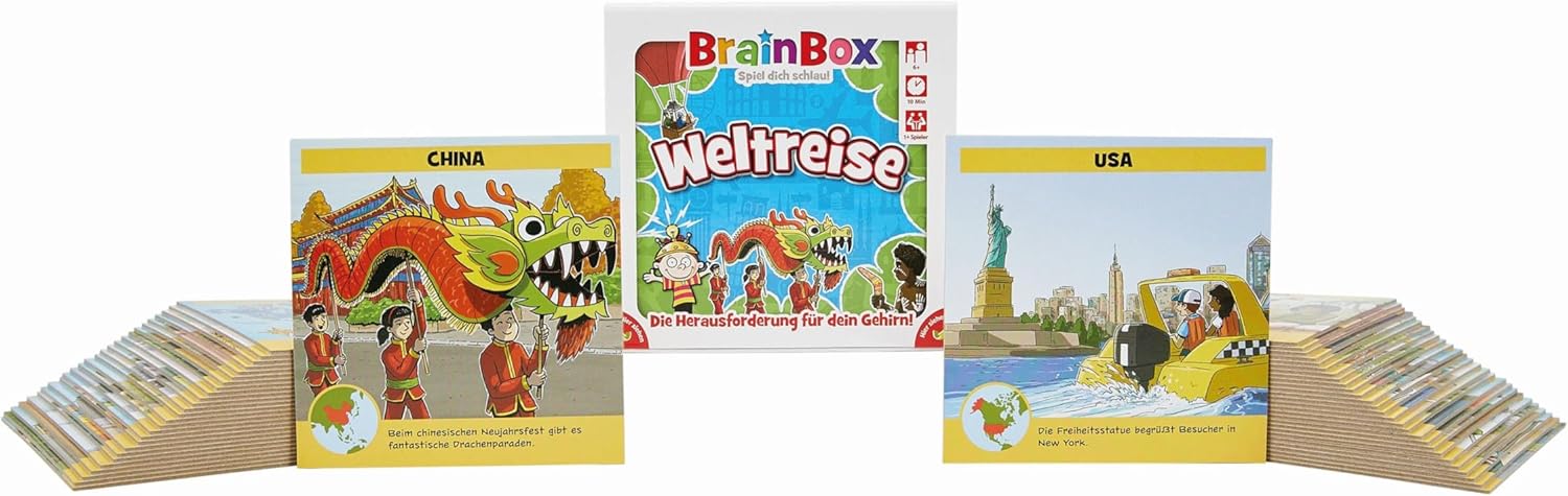 Detalle de Brain Box Weltreise Lernspiel für 6+