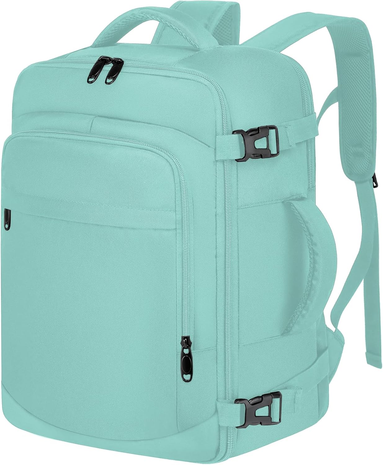 Detalle de ENZOSUM Bagages Cabine 40x20x25, Sac à Dos de Voyage Vert pour Ryanair et 14'' Laptop
