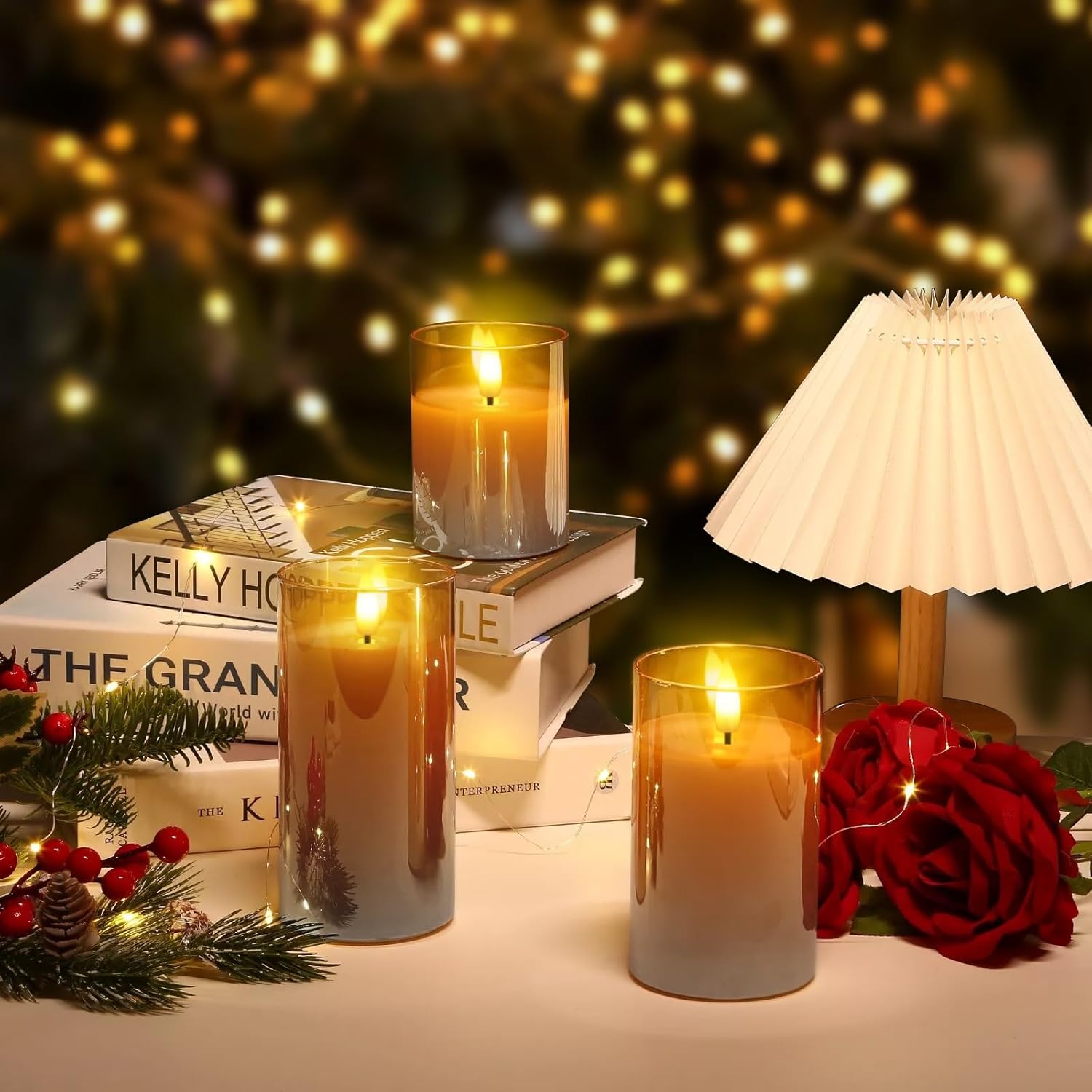 Thumbnail 5 de daphomeu Velas LED 3D recargables con mando y temporizador 🕯