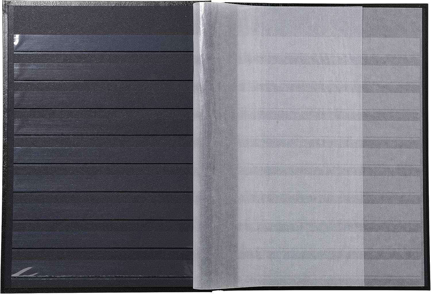 Detalle 2 de Exacompta Classic frimärksalbum i blå läderimitation, 48 sidor