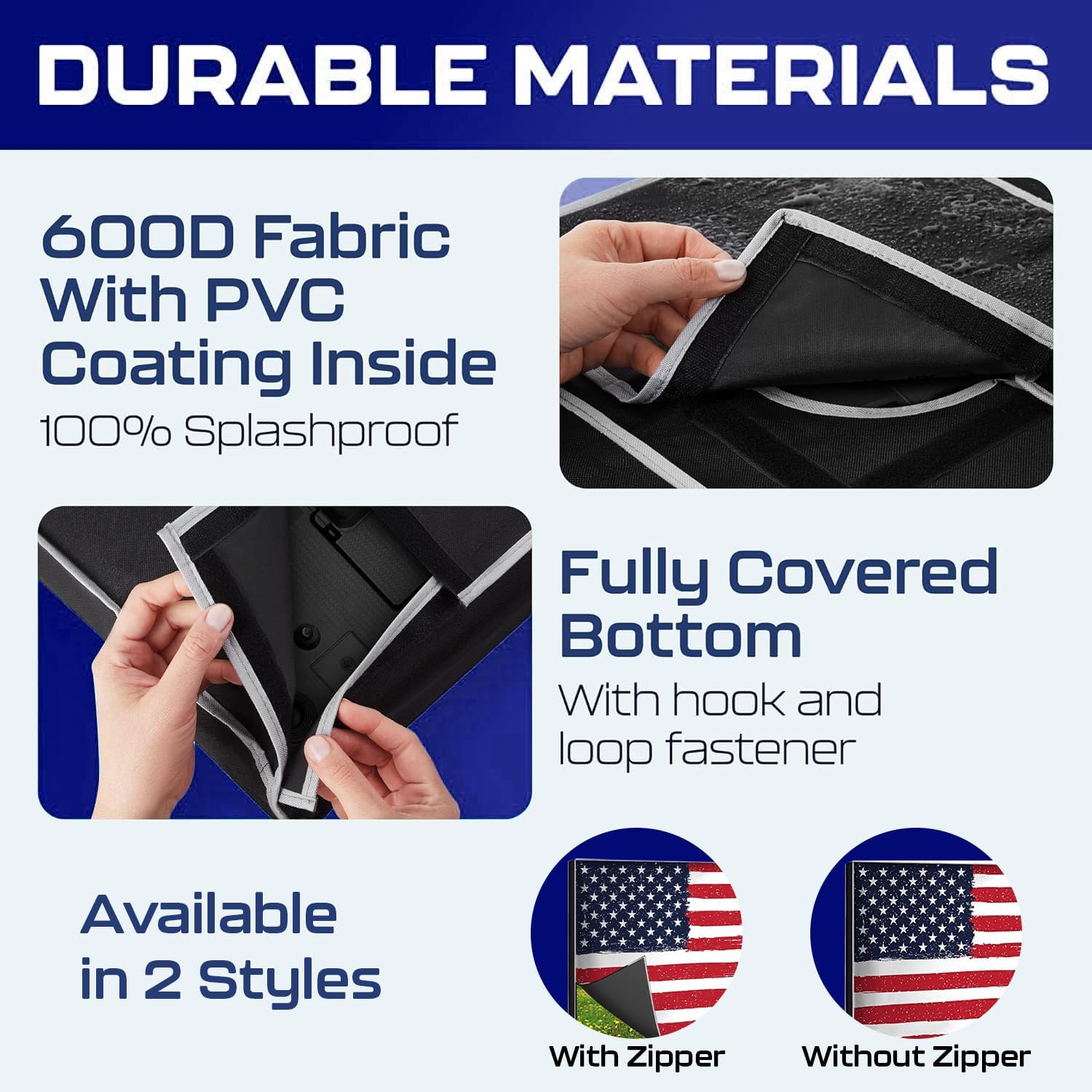 Thumbnail 3 de Outdoor TV Cover 65 Inch Weatherproof & Waterproof Zipper Enclosure