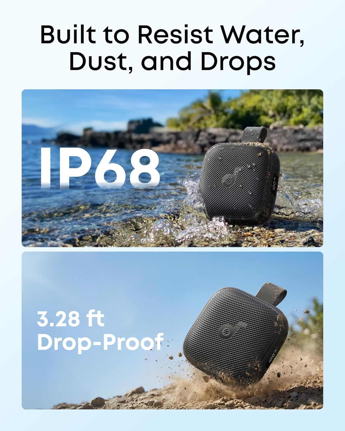 Thumbnail 4 de Soundcore Boom Go 3i Portable Bluetooth Speaker by Anker: 15W Power, 24H Battery, IP68 Ruggedness